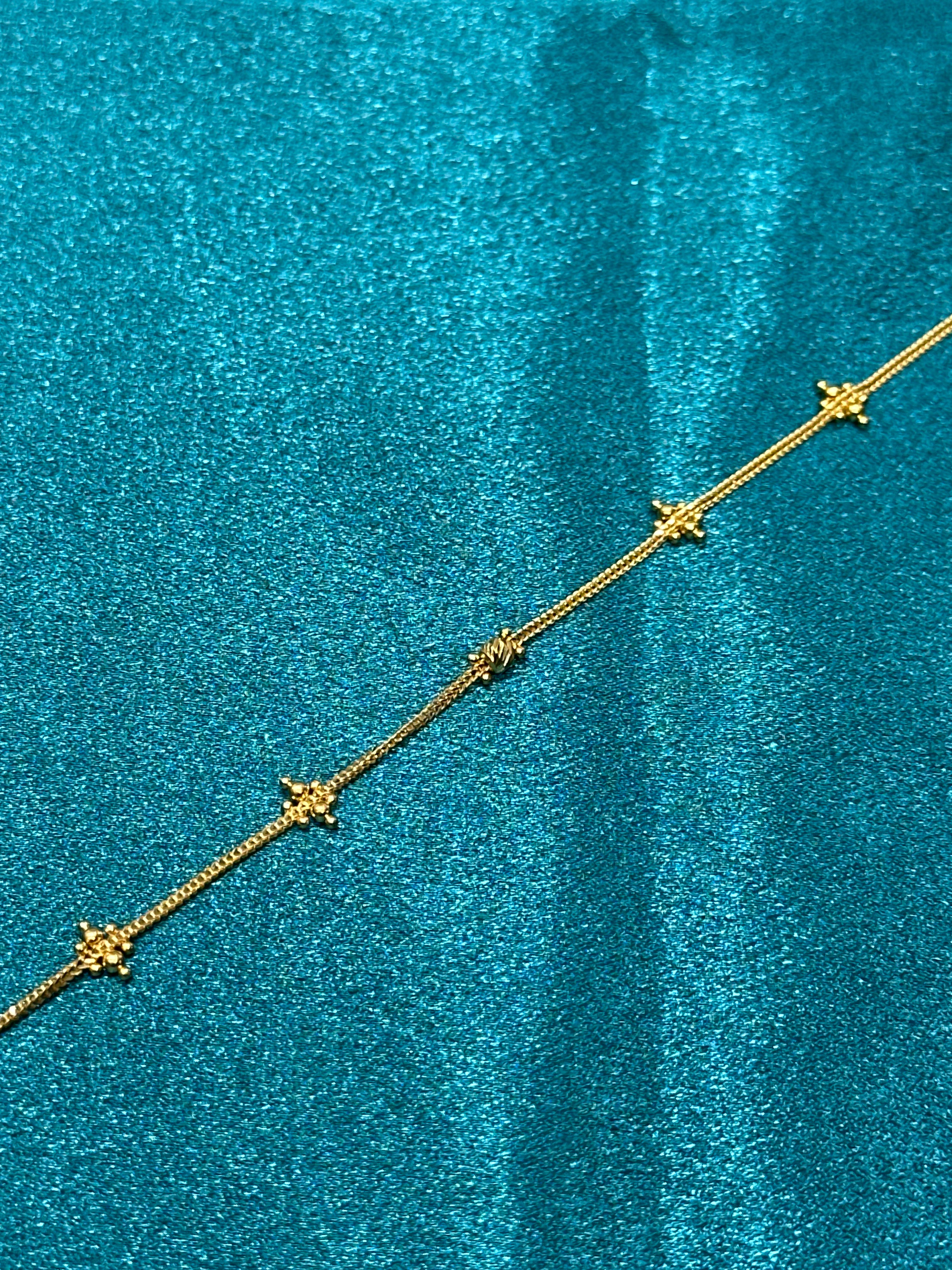 22K Gold Bracelet With Fancy Design