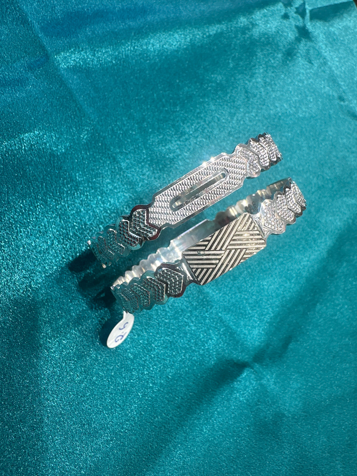 Designer Silver Bangles