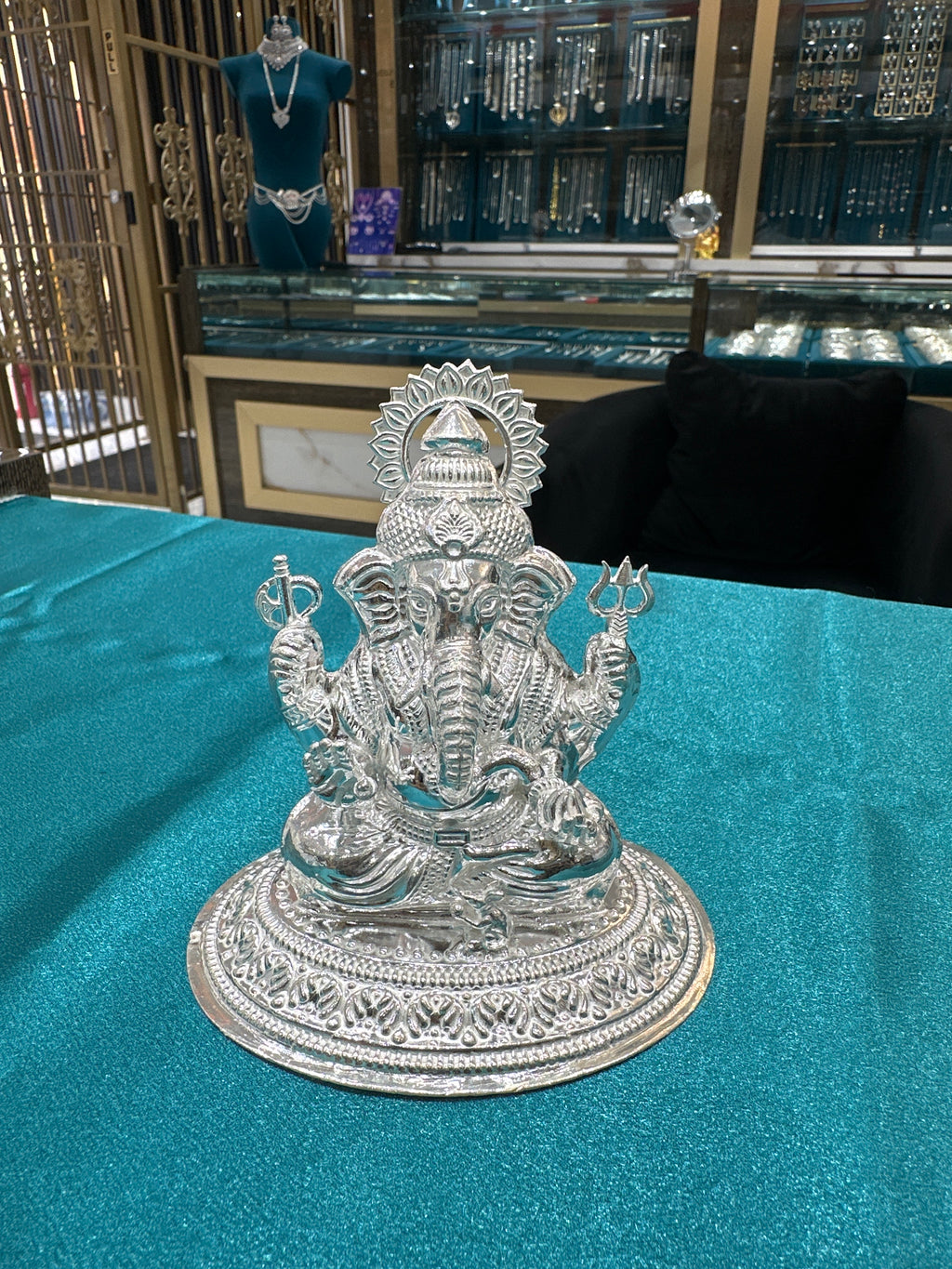 Silver Ganesh Ji Idol