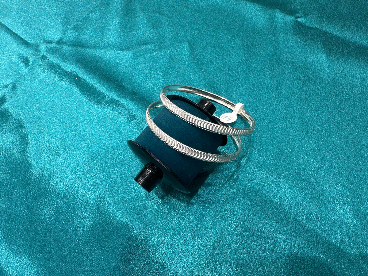 Designer Silver Bangles