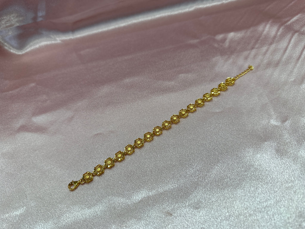 Women’s Fancy Silver Gold plated 925 Bracelet