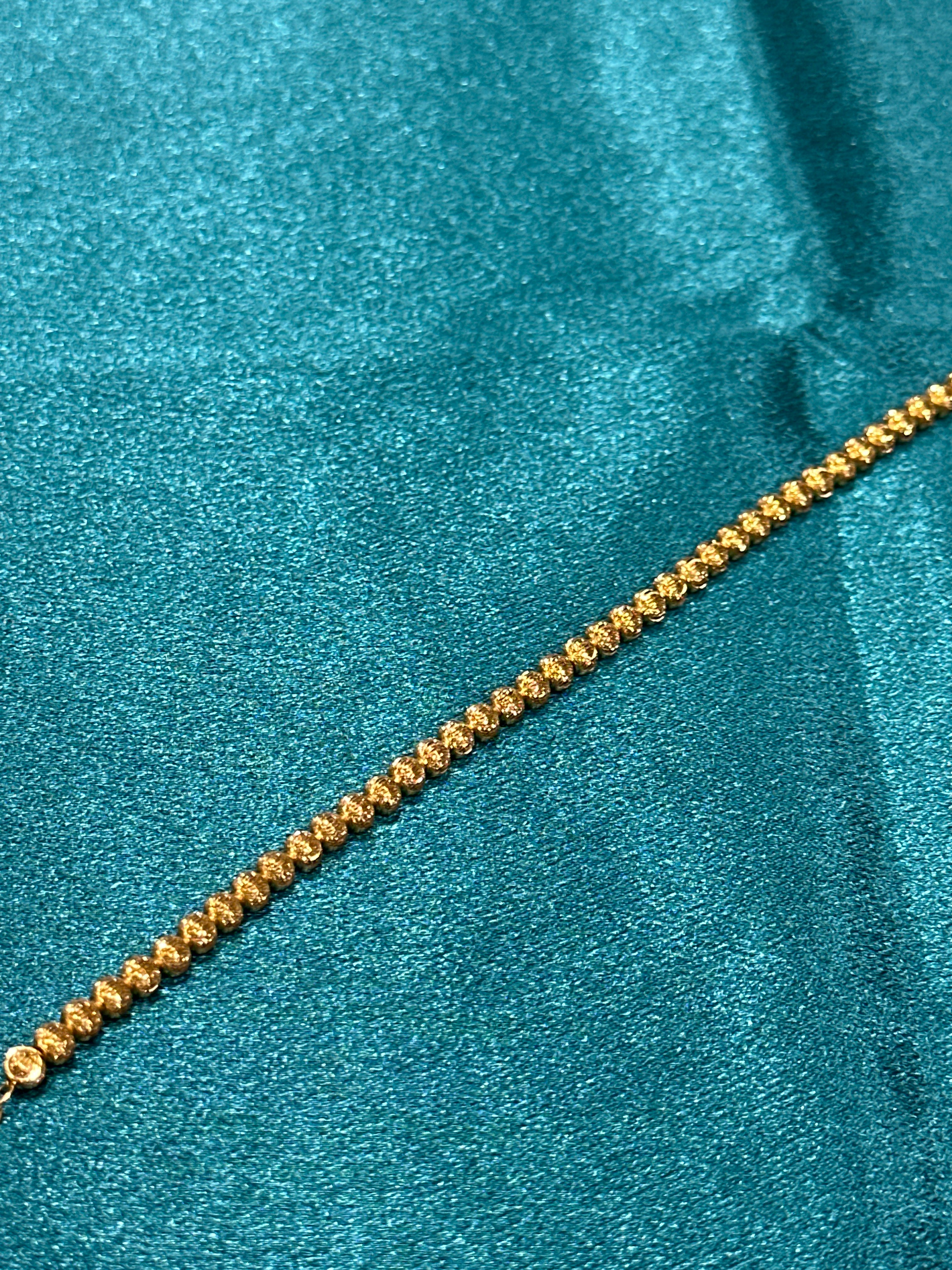 22K Gold Bracelet With High Shinning Ball Design