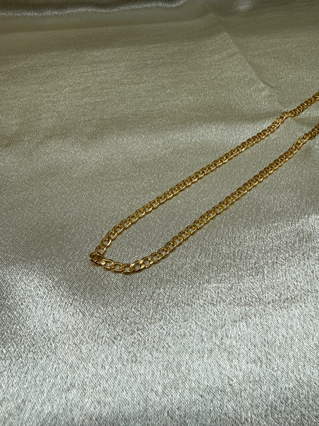 22K Gold Chain (Light Weight Cuban Link)