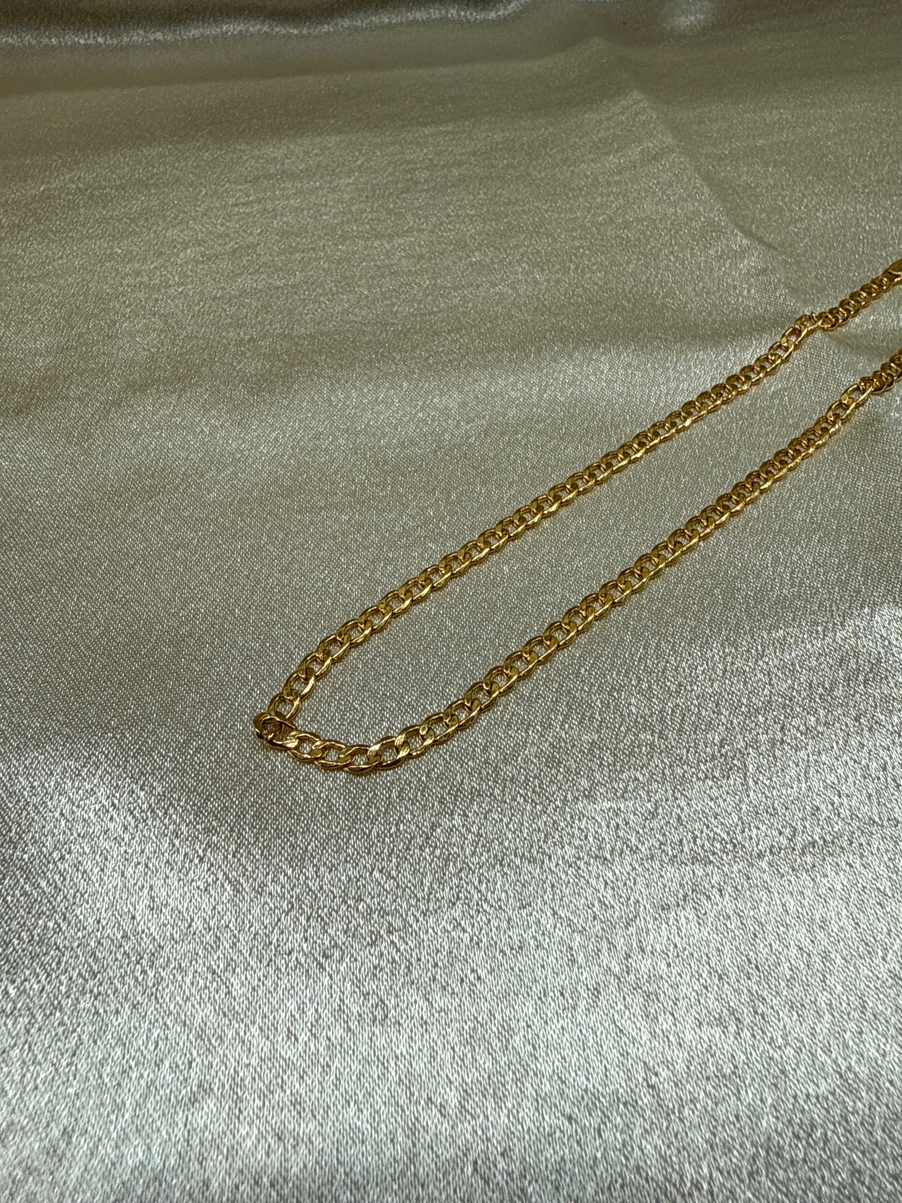 22K Gold Chain (Light Weight Cuban Link)