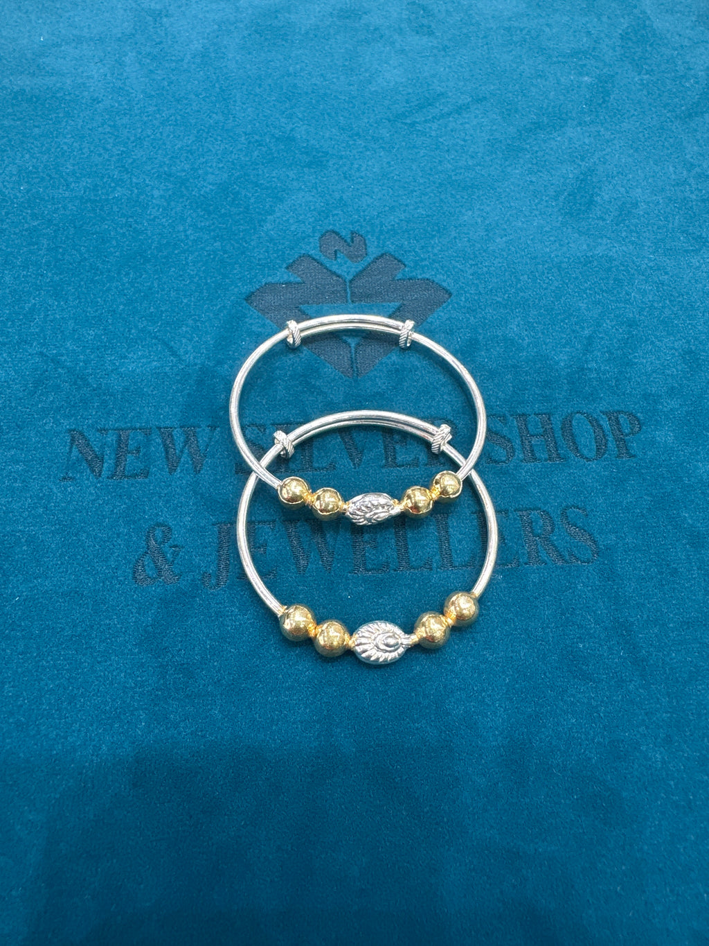 Fancy Silver baby bangles