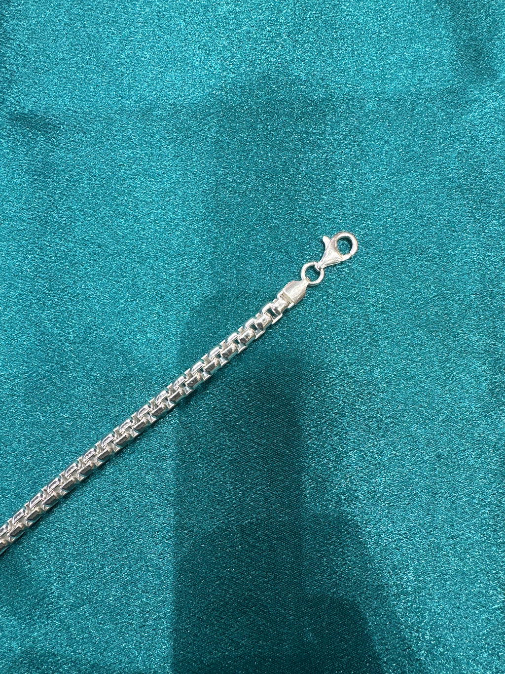 Men’s round link 925 silver bracelet (5mm)