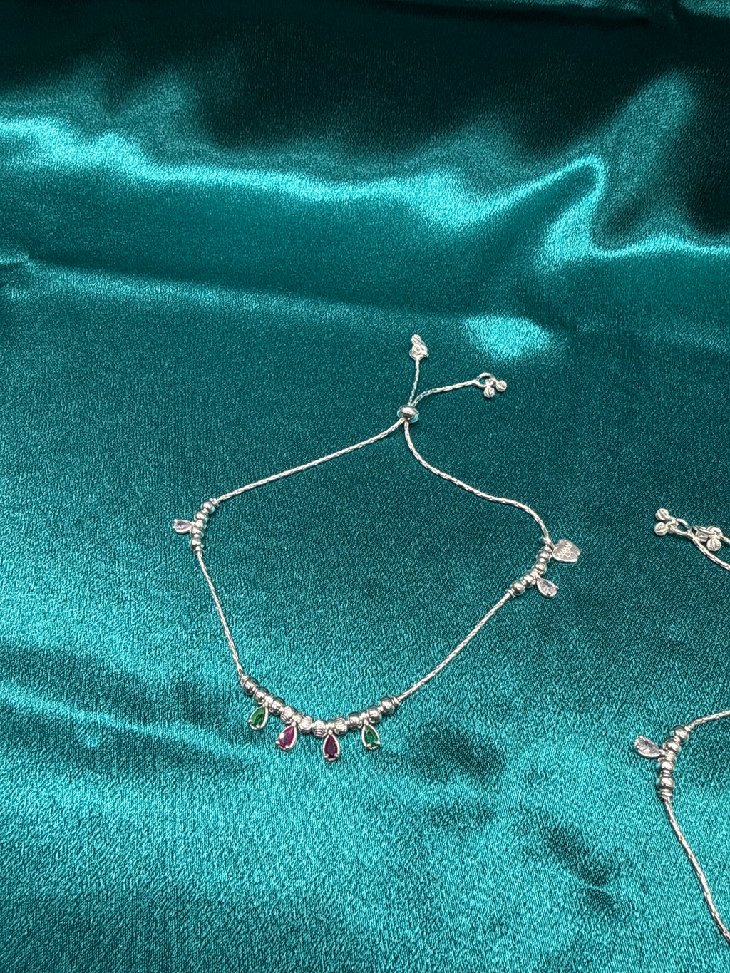Women’s Fancy/Traditional Adjustable Silver Anklet