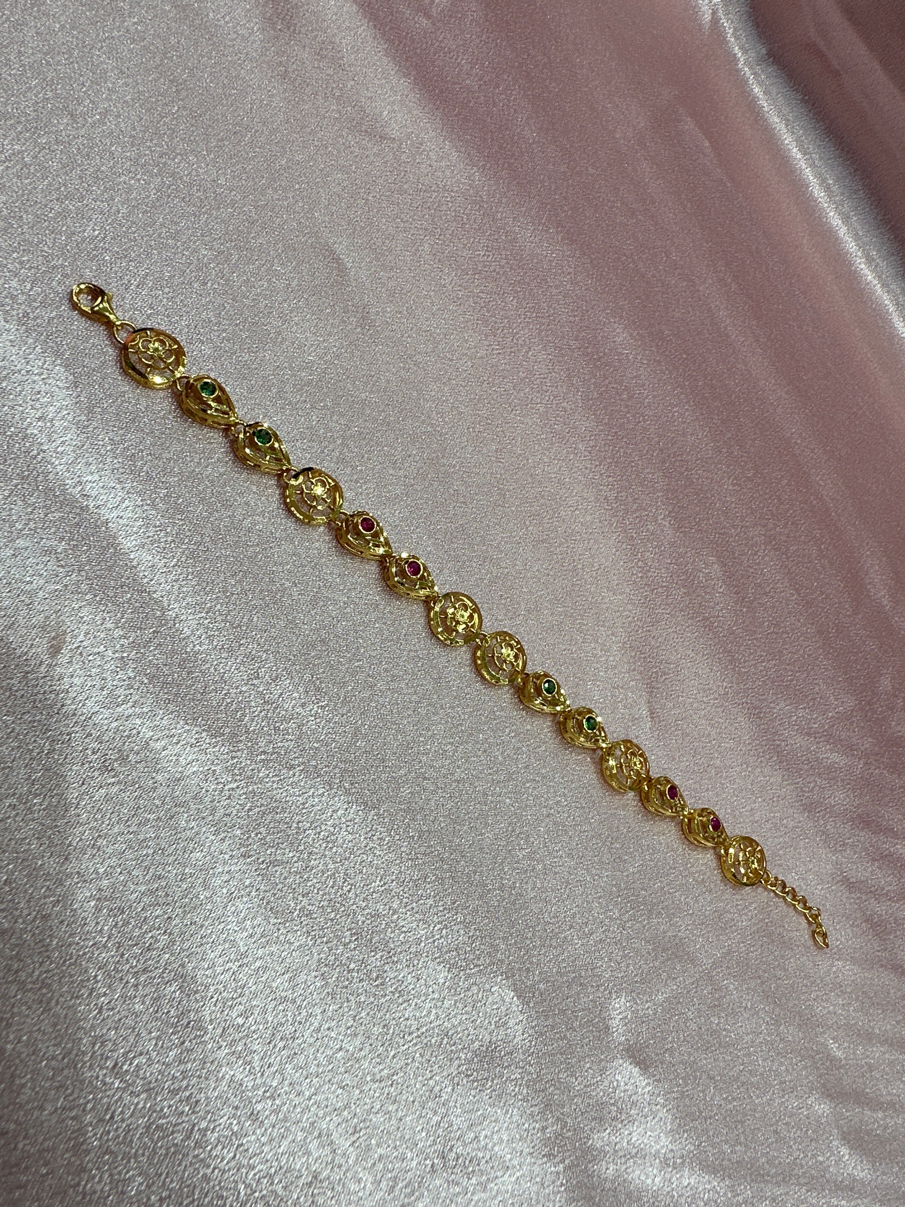 Women’s Fancy Silver Gold plated 925 Bracelet
