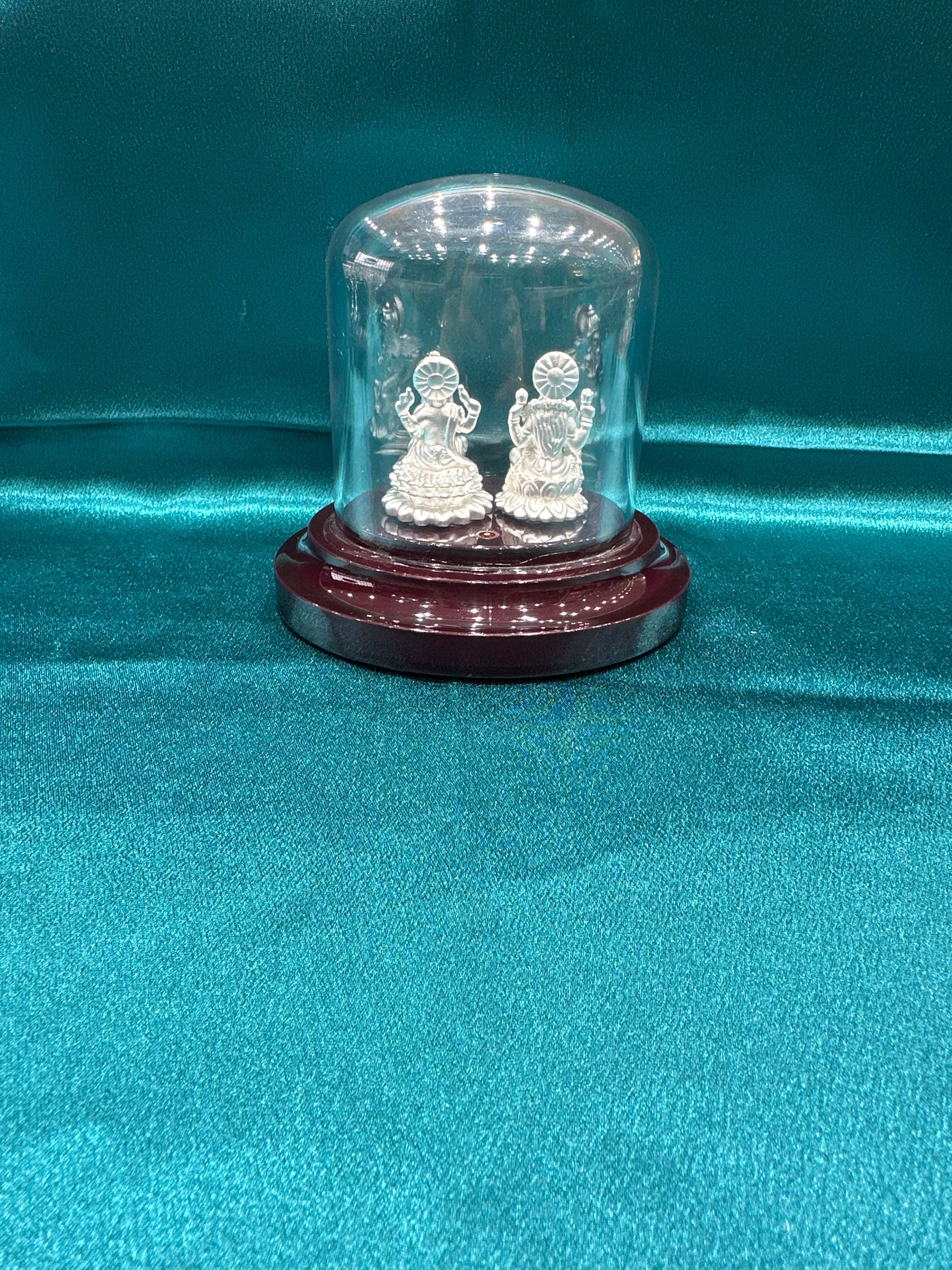 Pure Silver  Ganesh Lakshmi Ji Idol (Murti)
