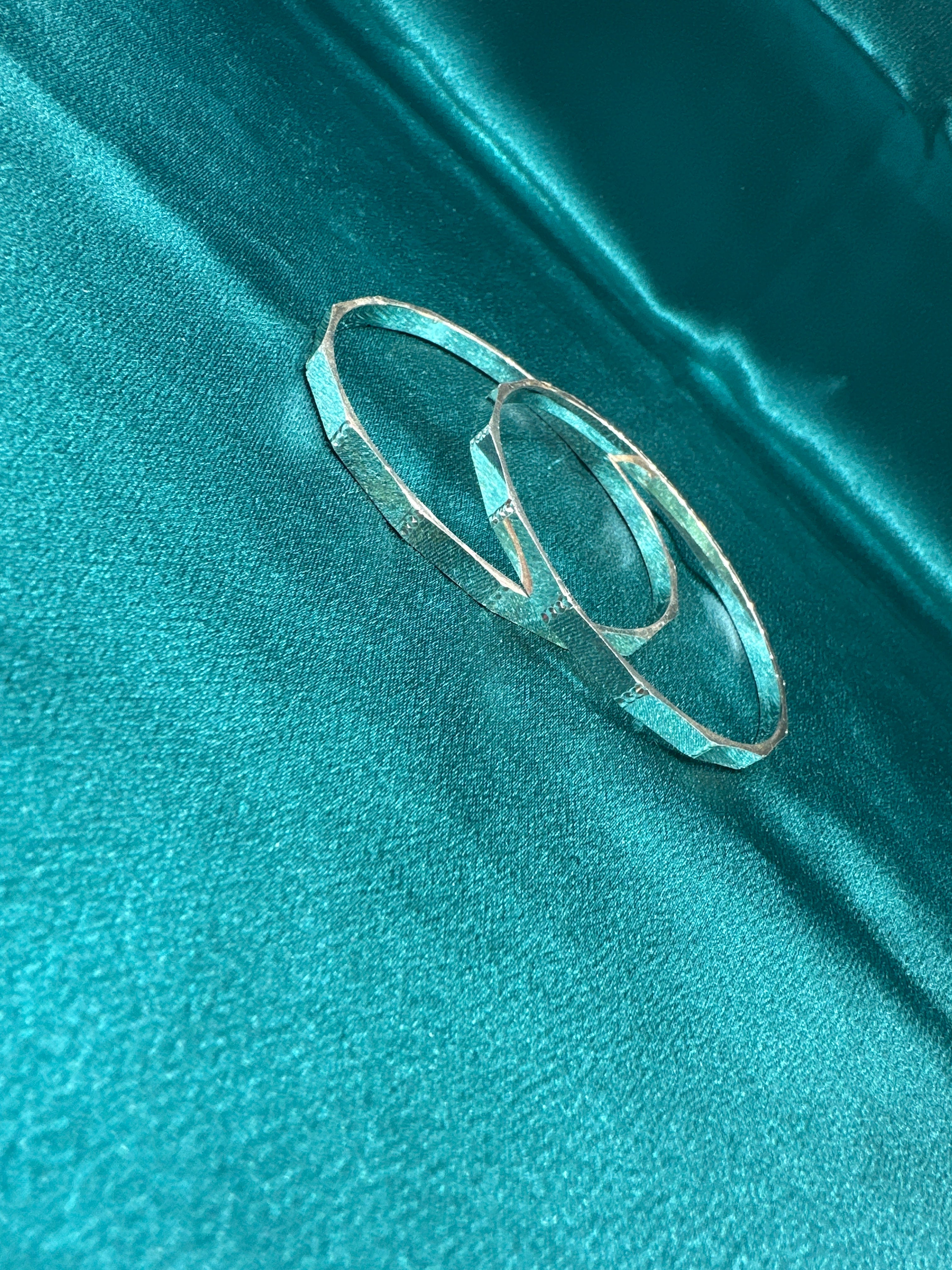 Designer Silver Bangles