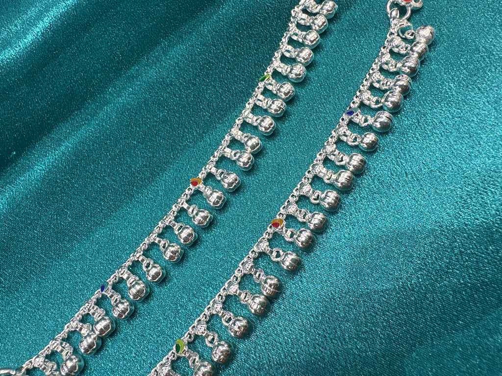 Fancy Silver baby anklet(Size: 2-3 year old)
