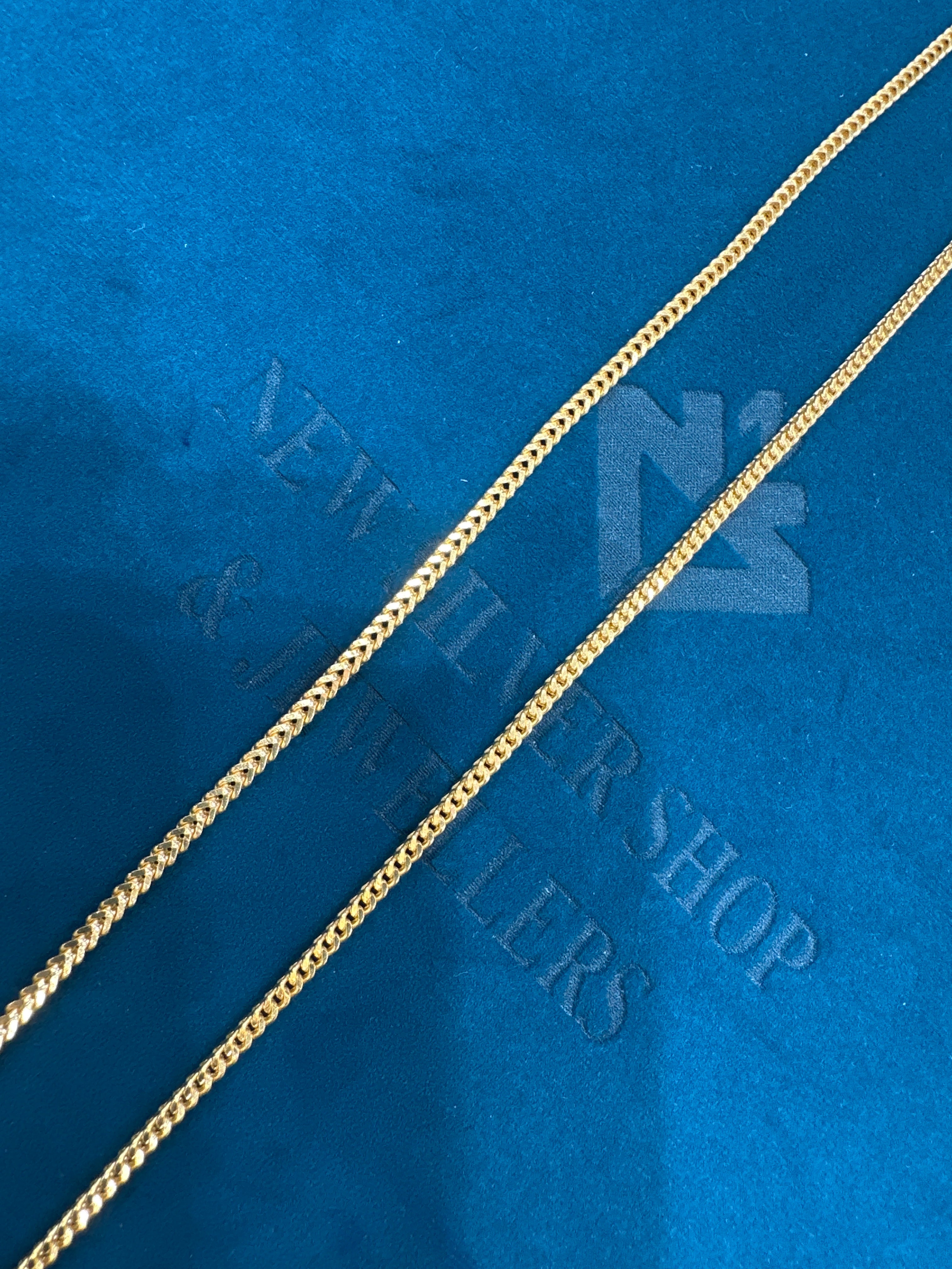 22K Gold Chain (Box Foxtail Design)