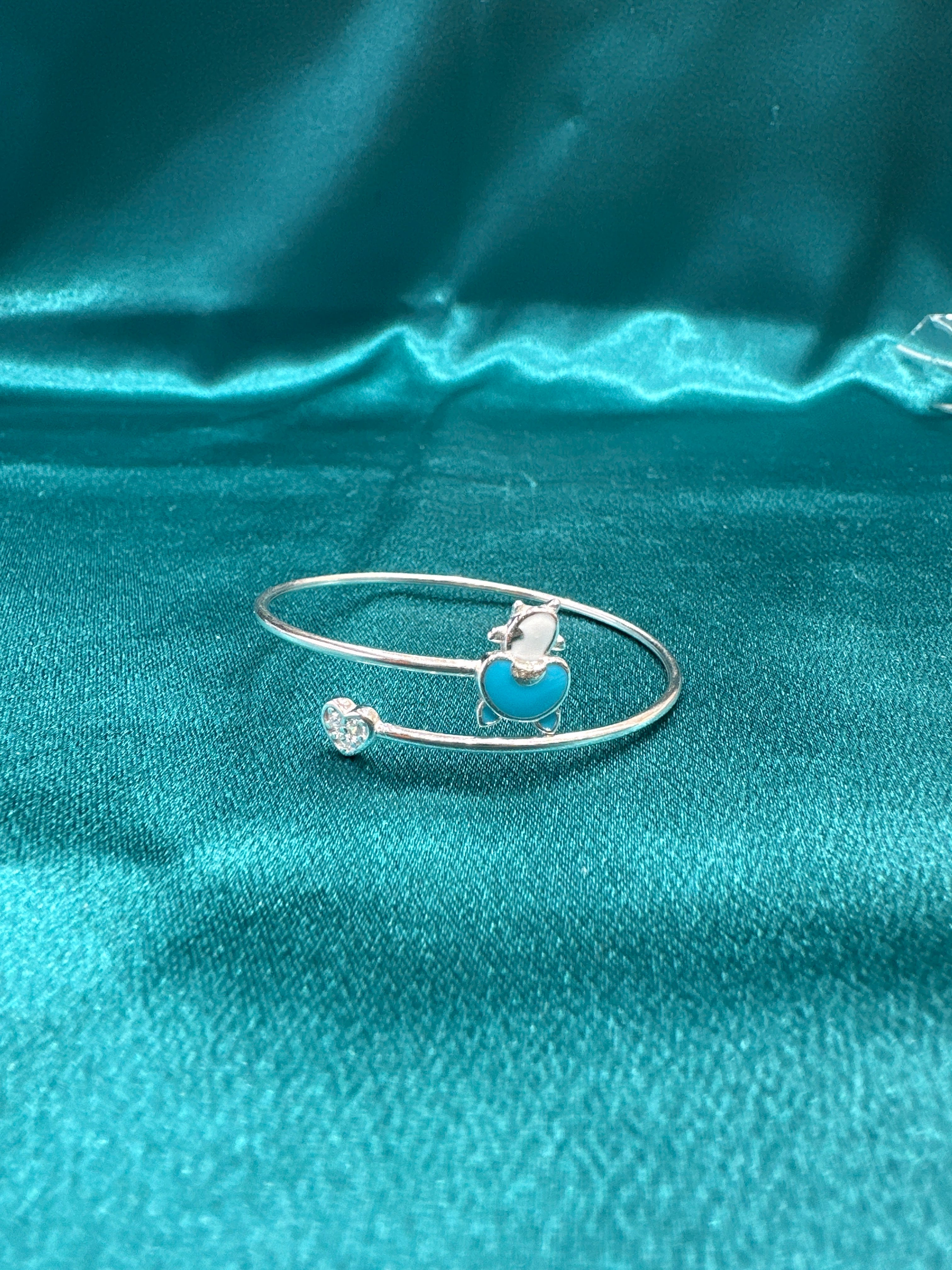 Fancy Silver baby bangles