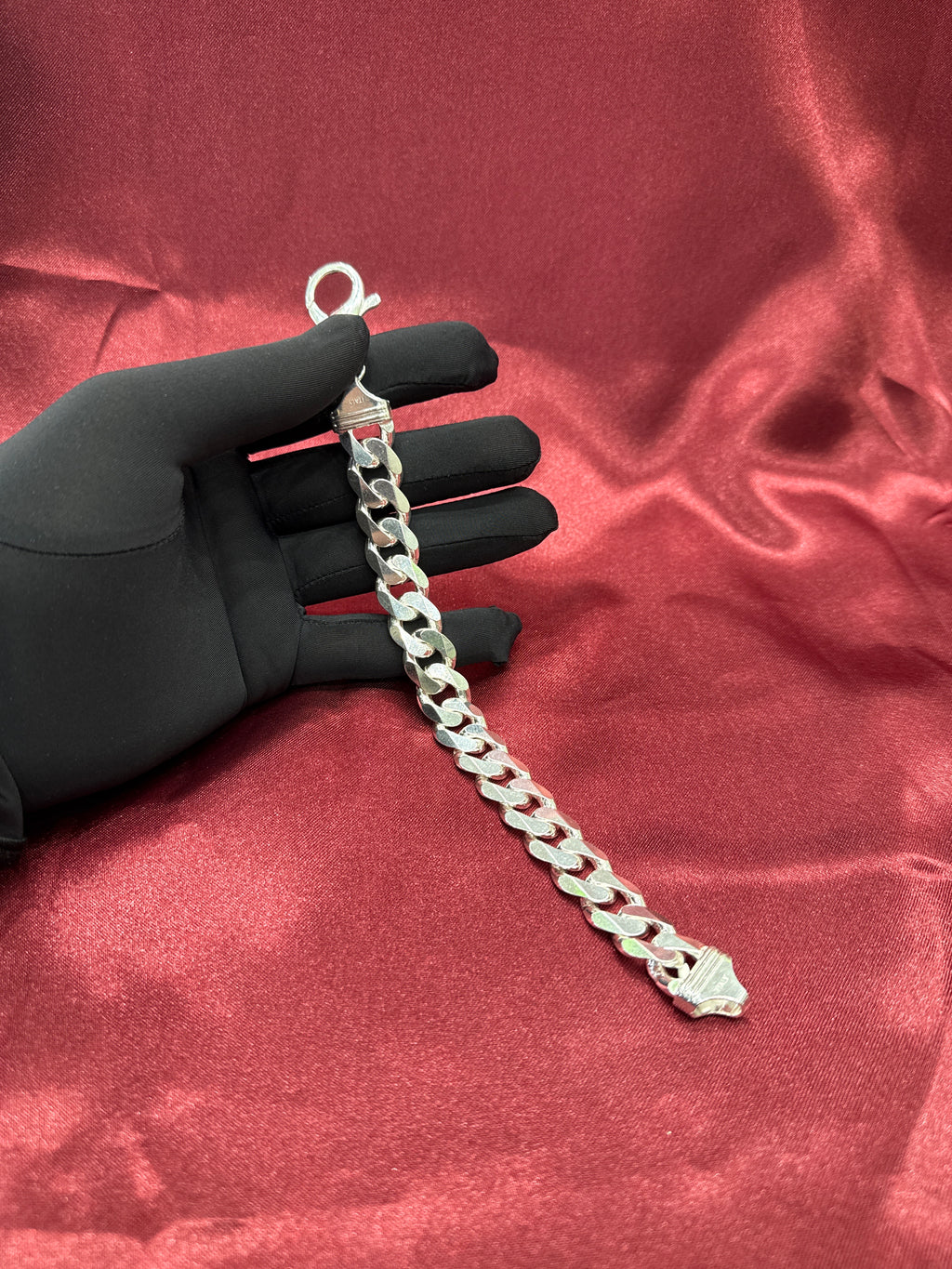 Mens Cuban link silver 925 bracelet (15mm)