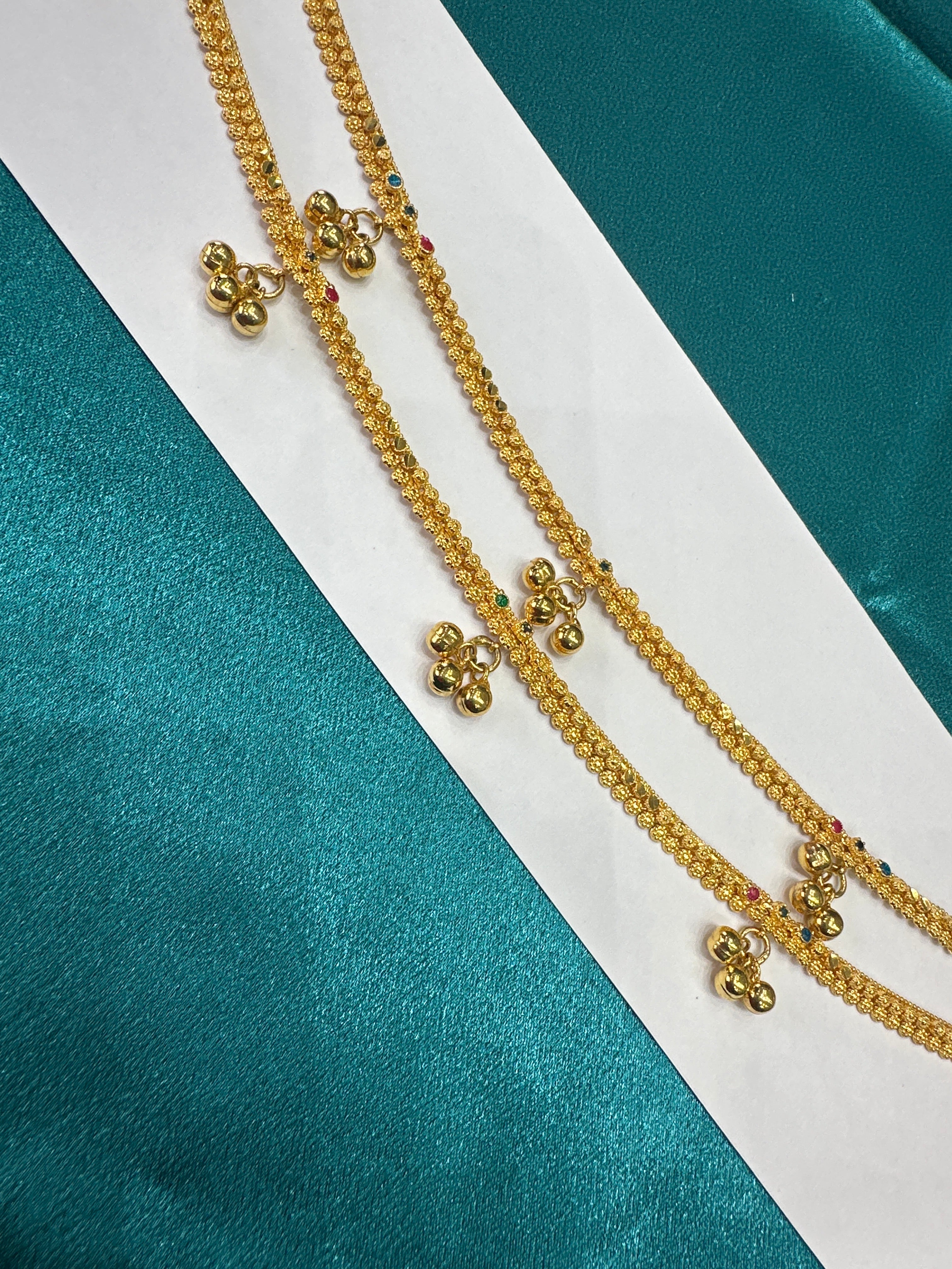 Women’s Fancy/Traditional Silver Gold plated Anklet