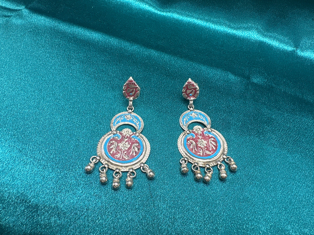 Antique Style Designer Silver Earrings