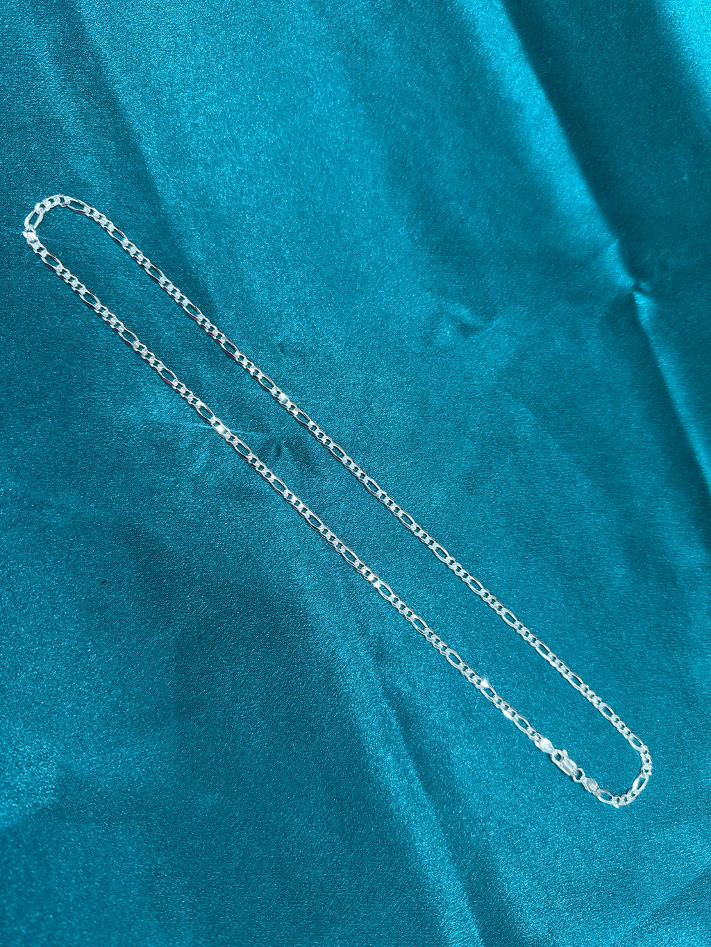 3.5mm Figaro silver chain