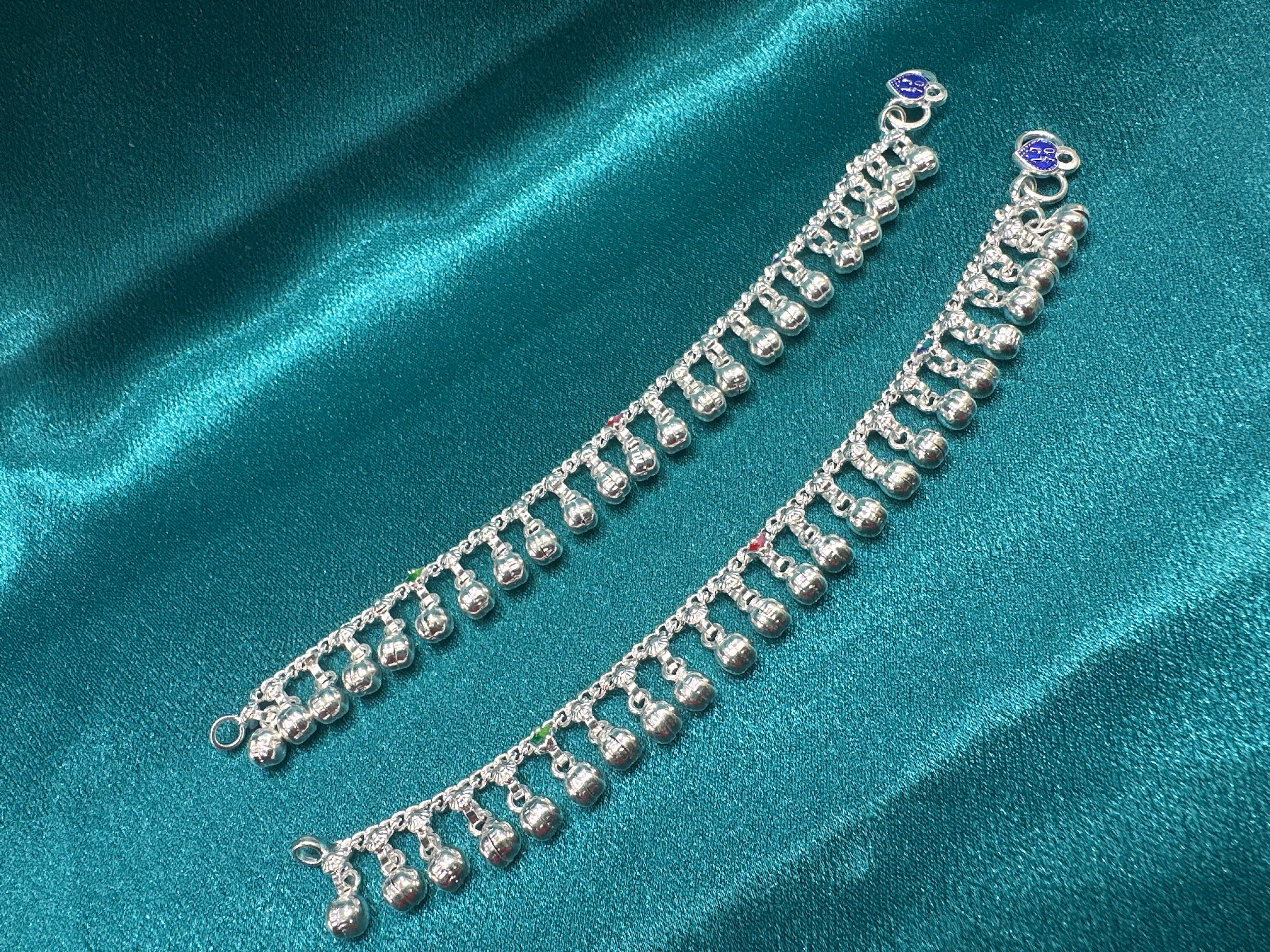 Fancy Silver baby anklet(Size: 2-3 year old)