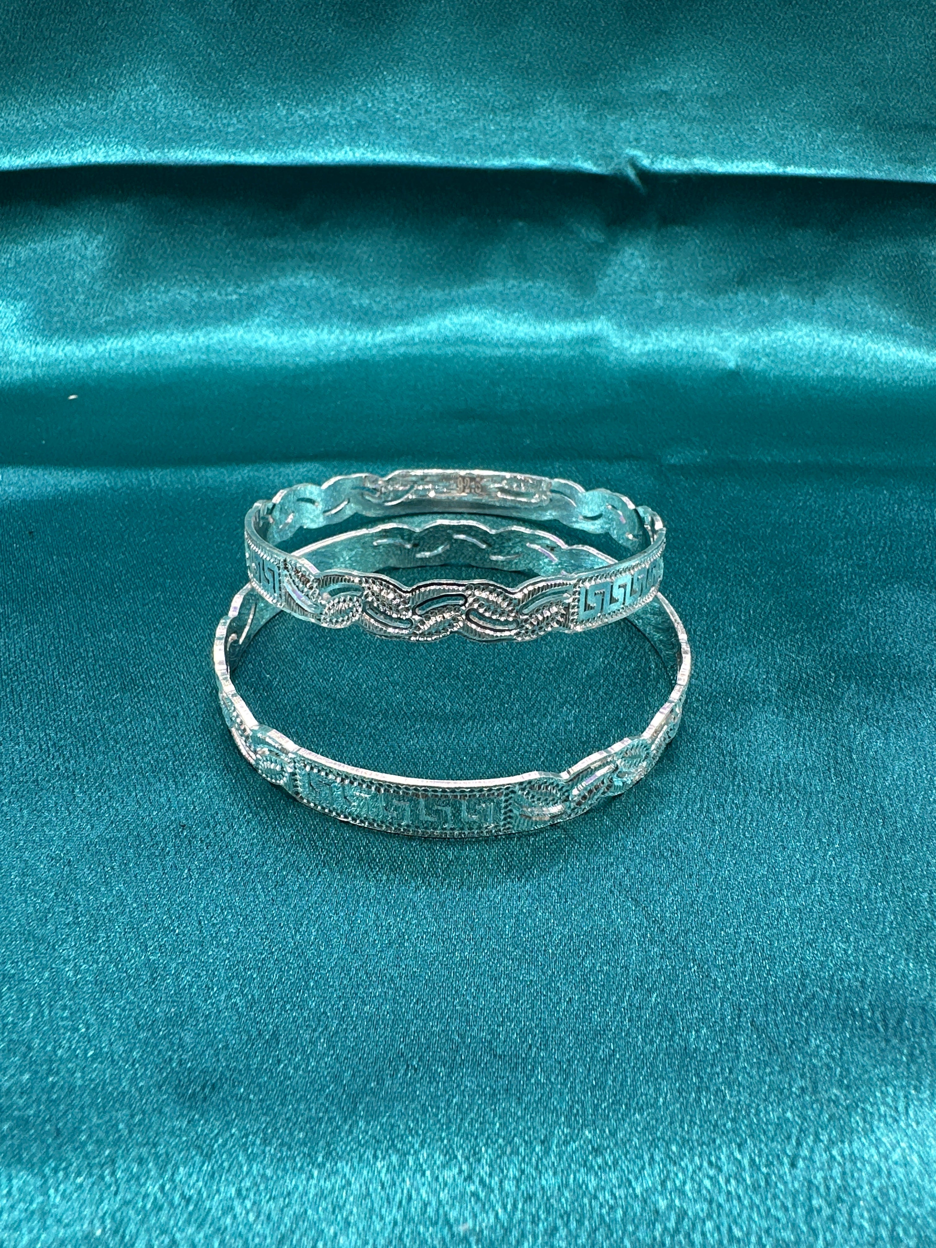 Designer Silver Bangles