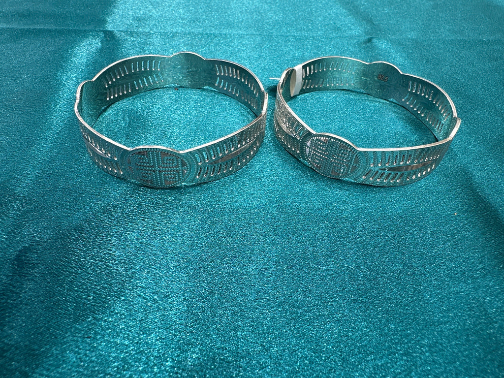 Designer Silver Bangles