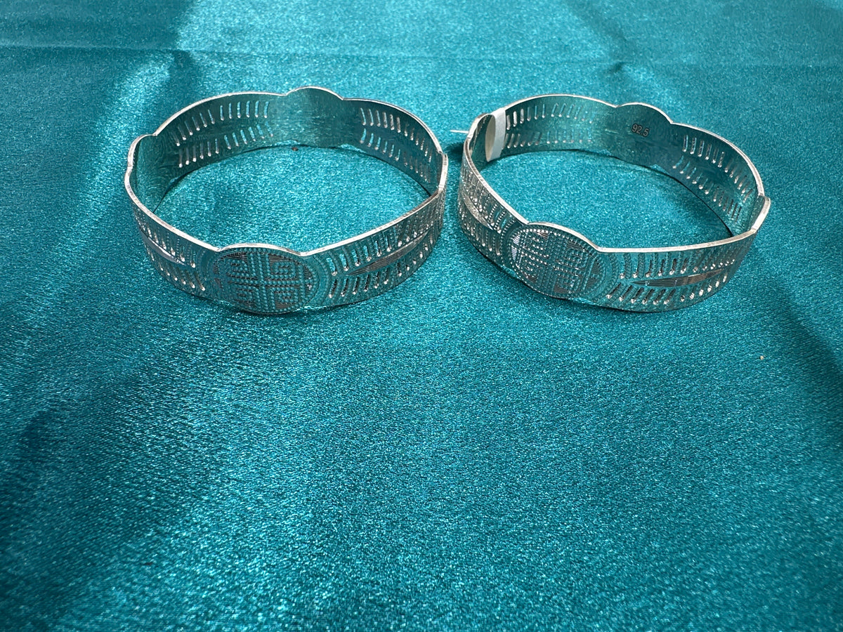 Designer Silver Bangles