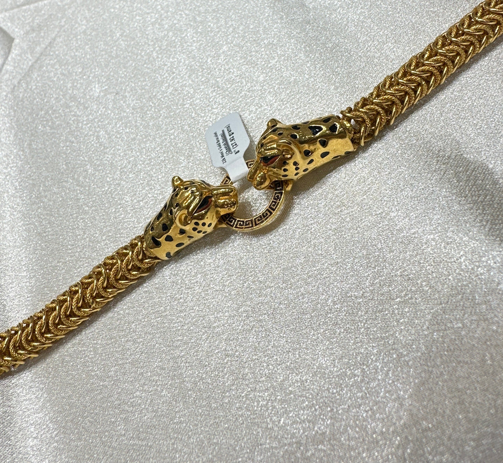 22k Men’s Gold Bracelet (Cheetah Design)