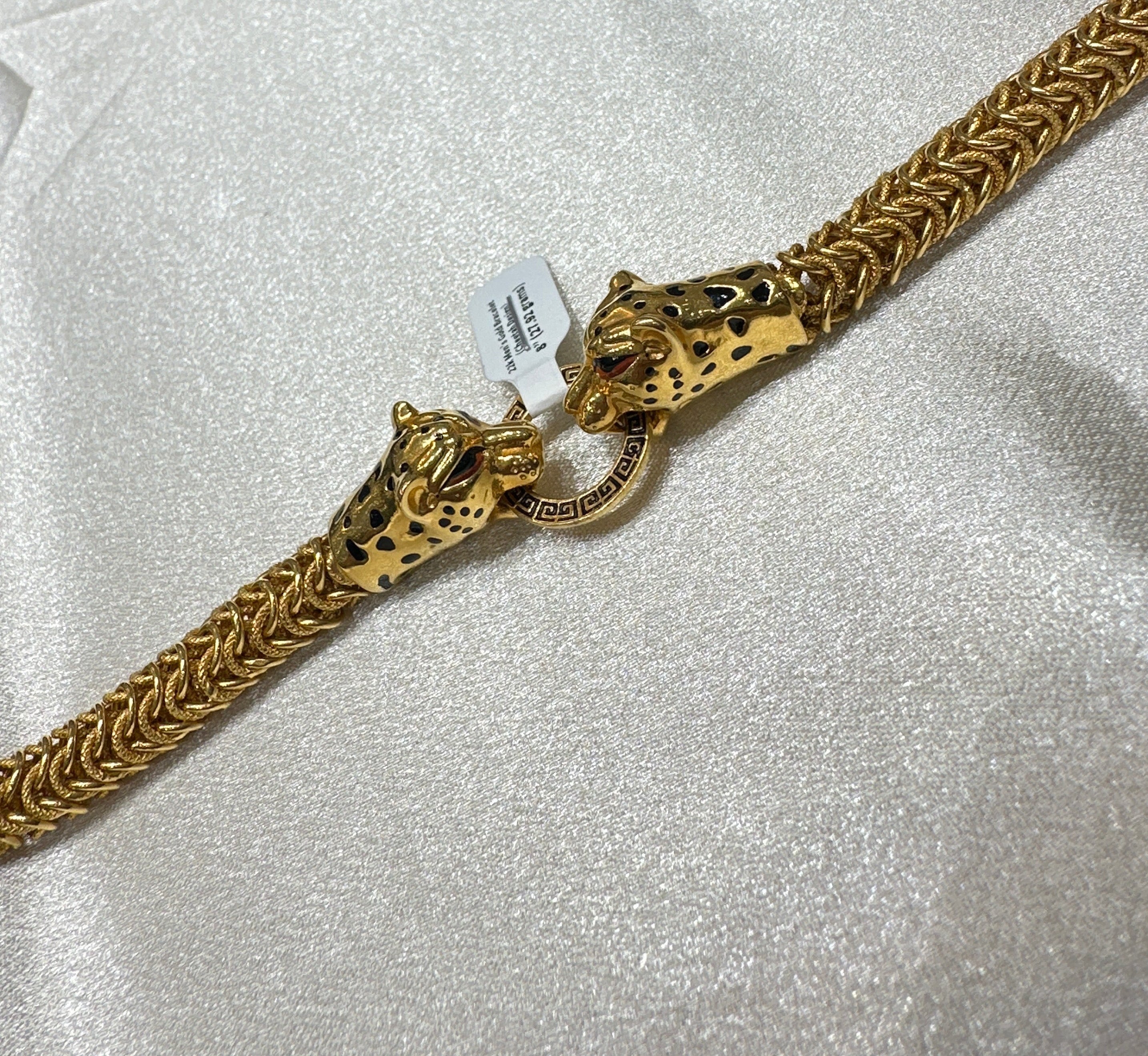 22k Men’s Gold Bracelet (Cheetah Design)