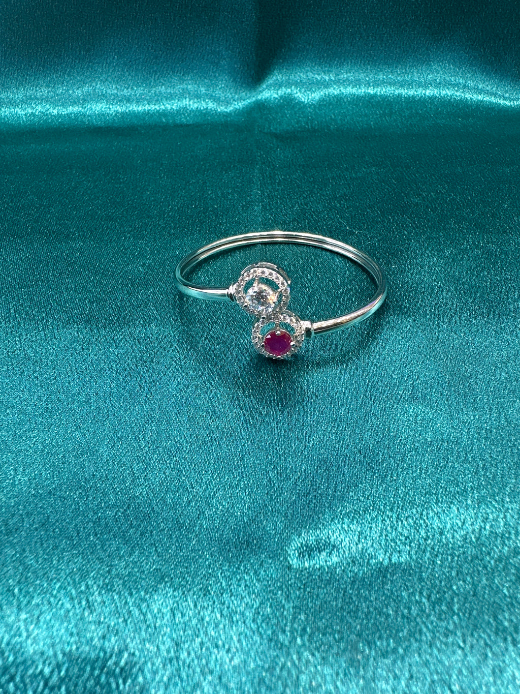 Fancy Silver baby bangles