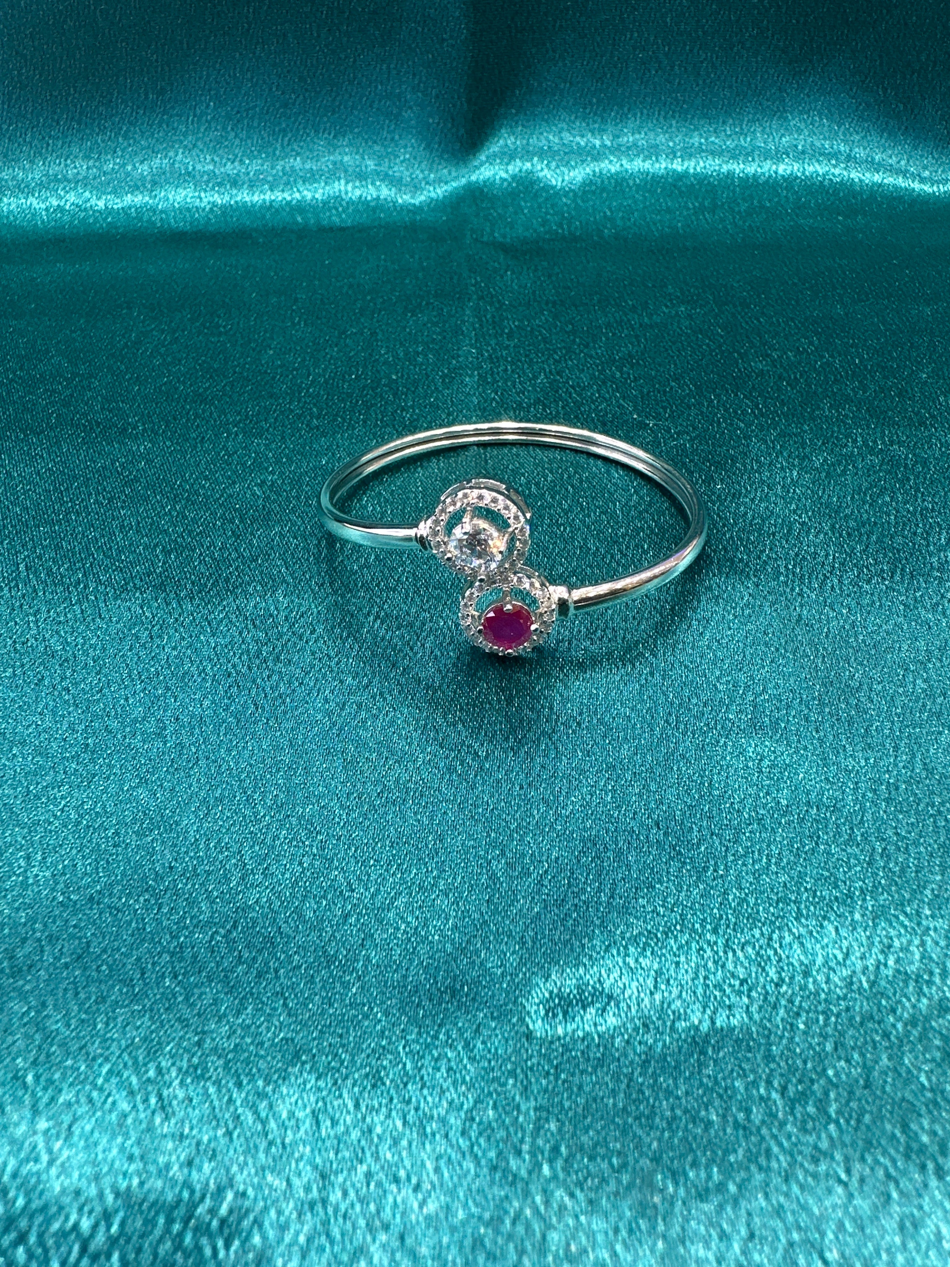 Fancy Silver baby bangles