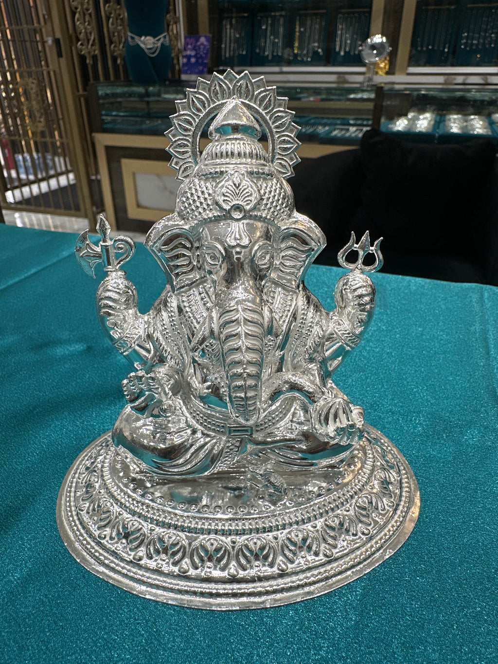 Silver Ganesh Ji Idol