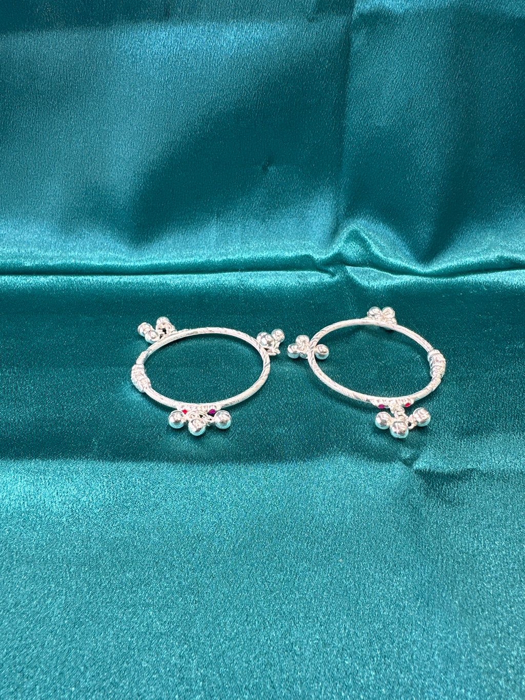 Fancy Silver baby bangles