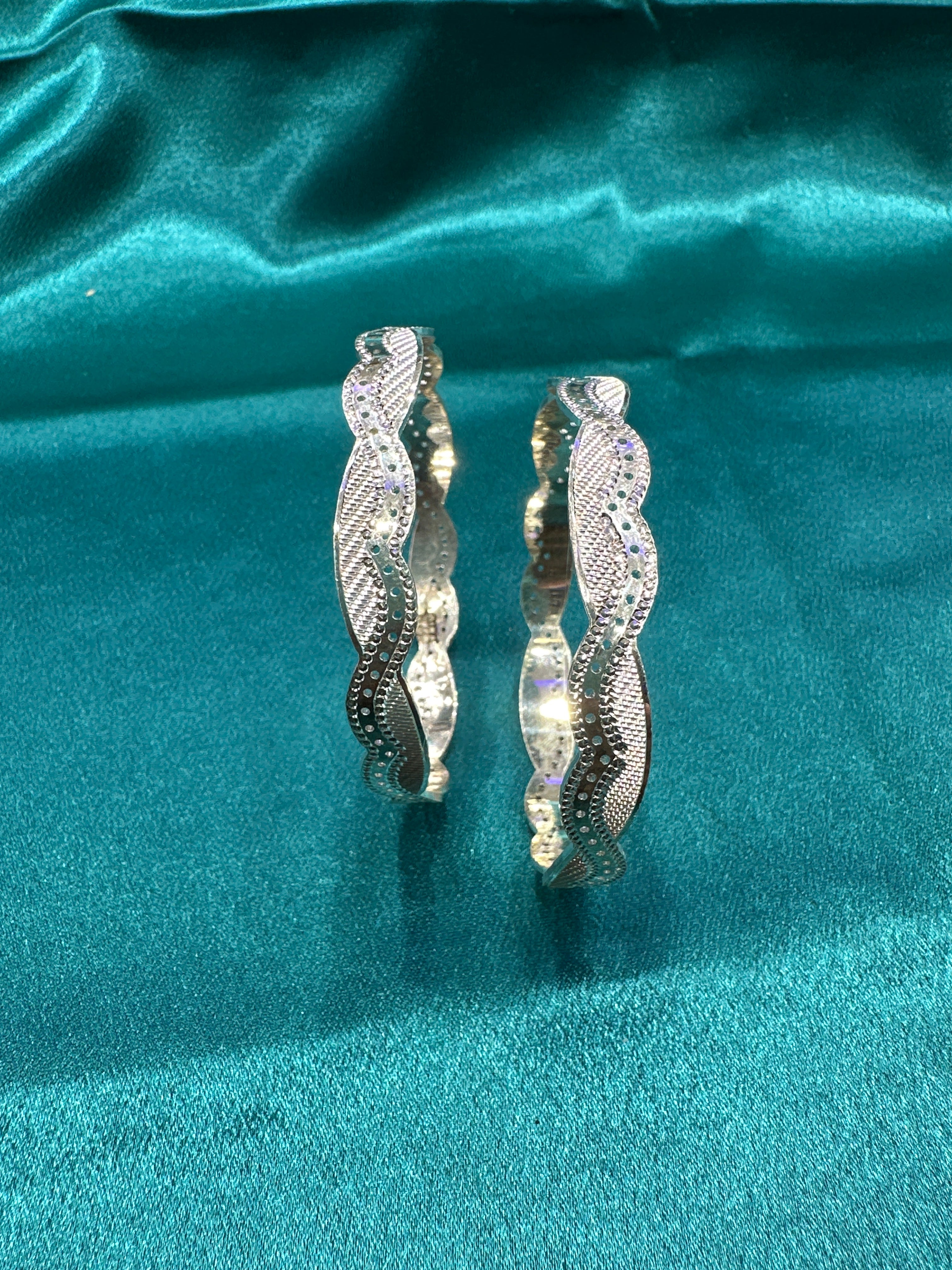 Designer Silver Bangles