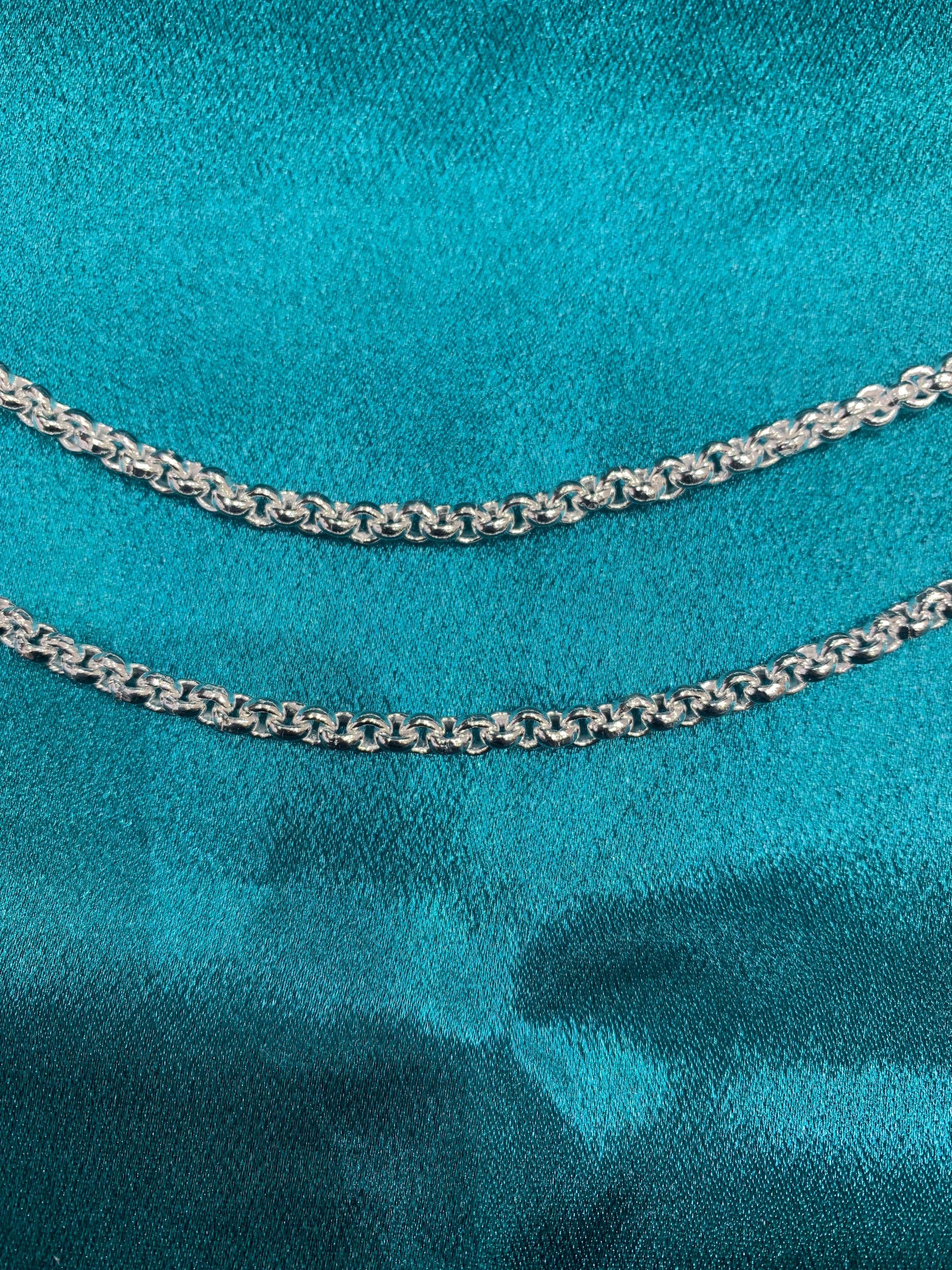 Fancy silver anklets in round rings design