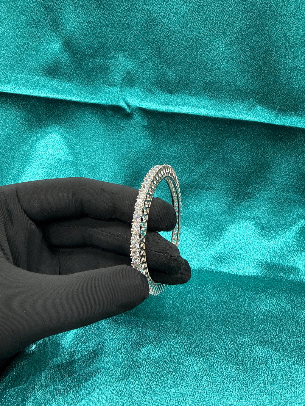 Designer Silver Bangle (Single)