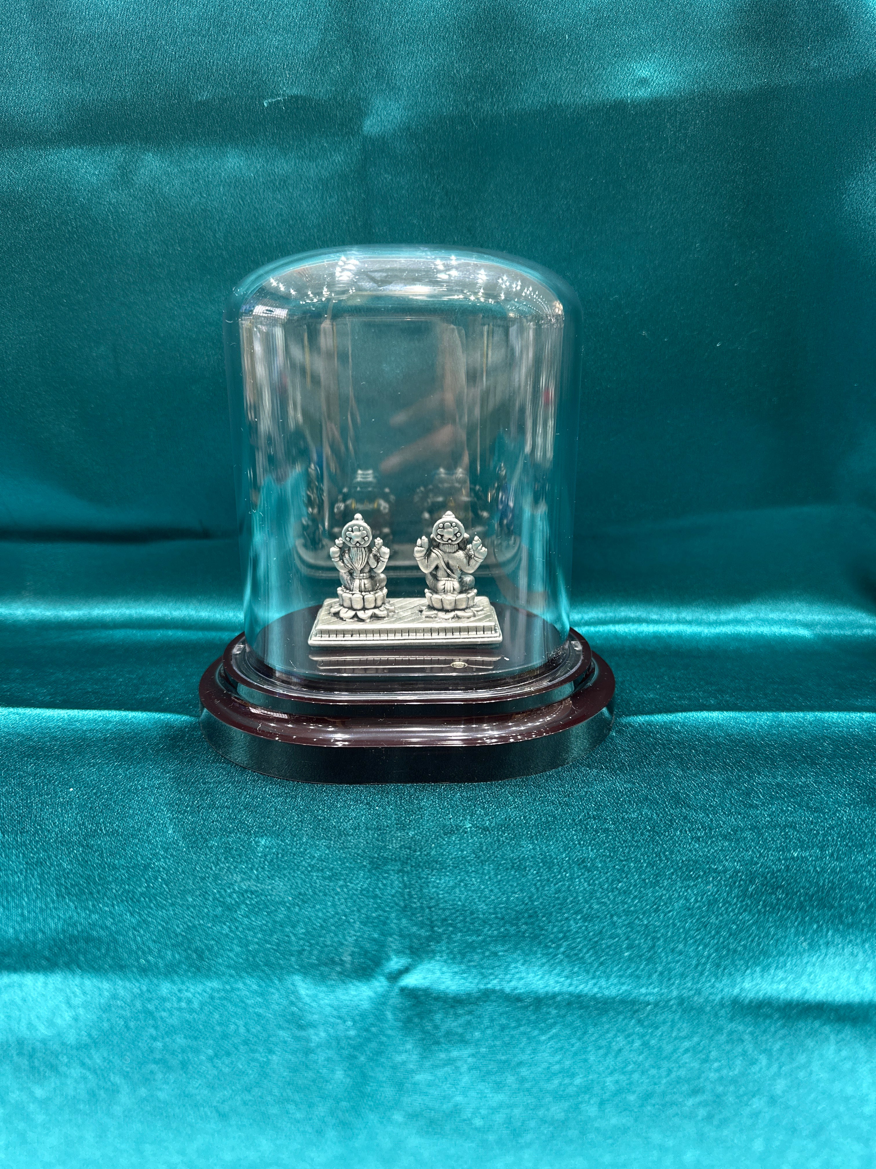 Pure Silver  Lakshmi Ganesh Ji Idol (Murti)