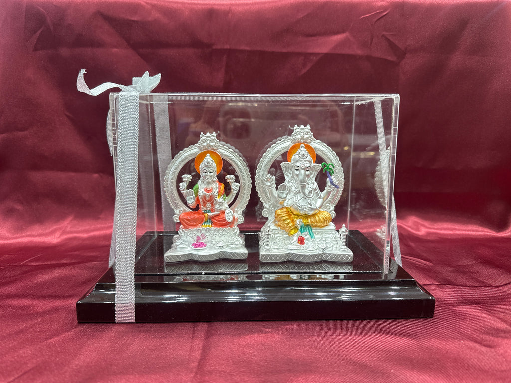 Pure Silver  Lakshmi Ganesh Ji Idol (Murti)