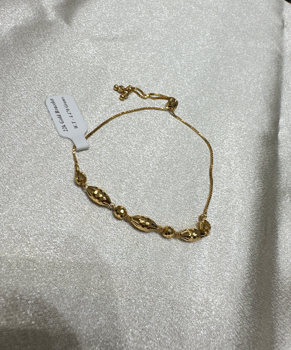 22K Designer Gold Bracelet