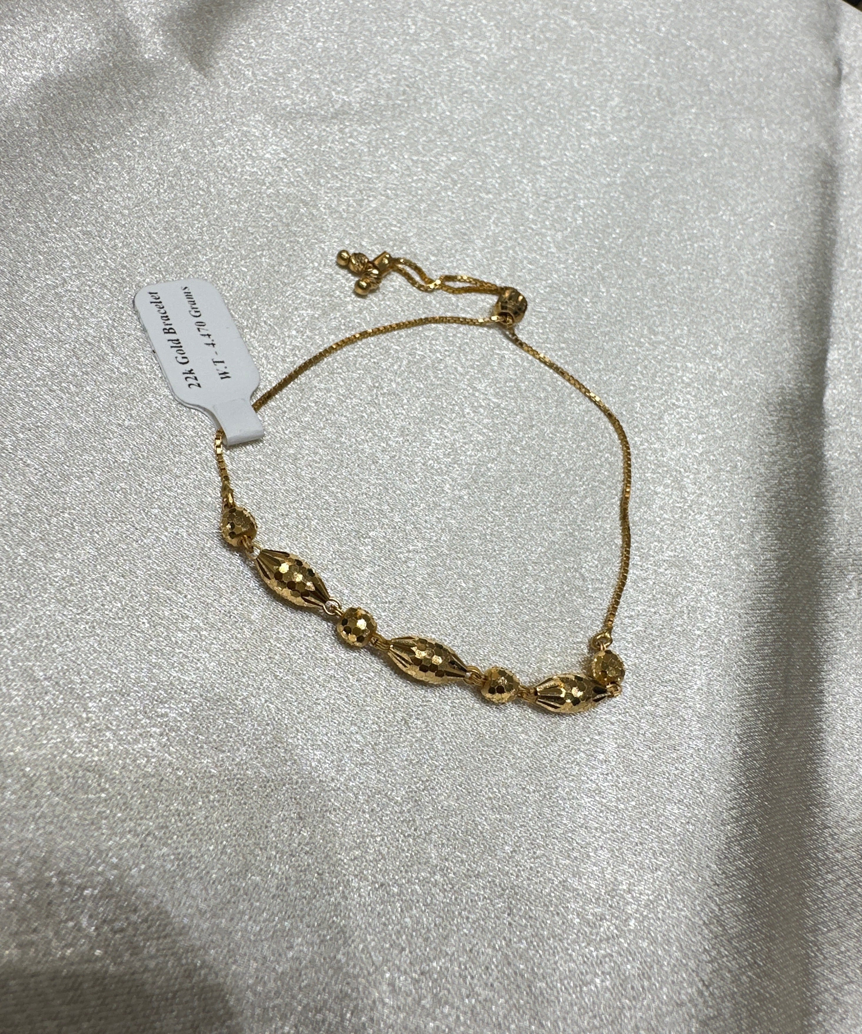 22K Designer Gold Bracelet