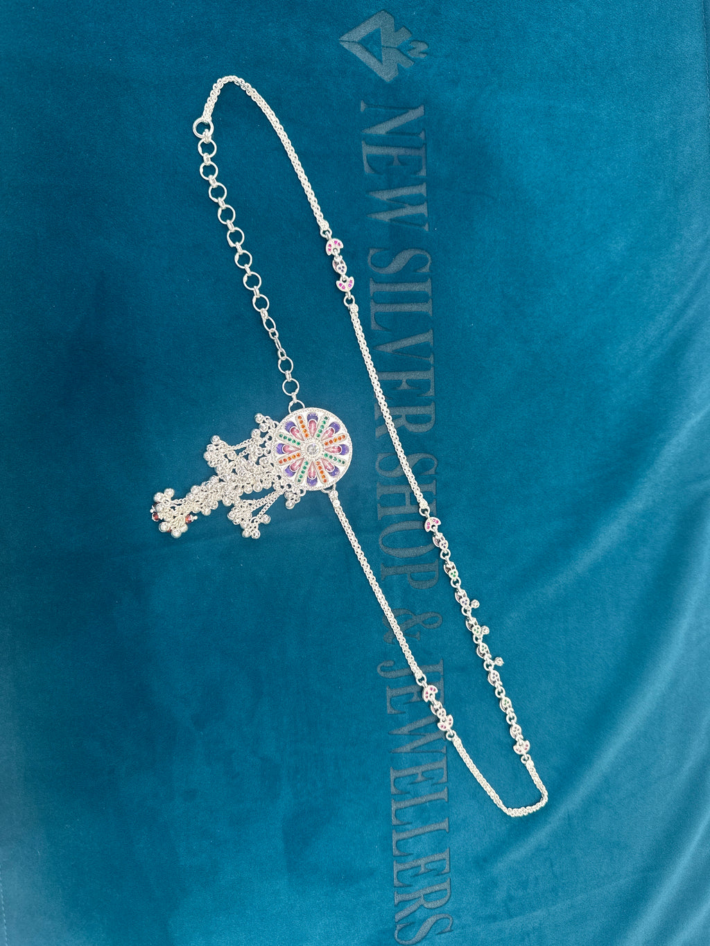 Waist belt in silver