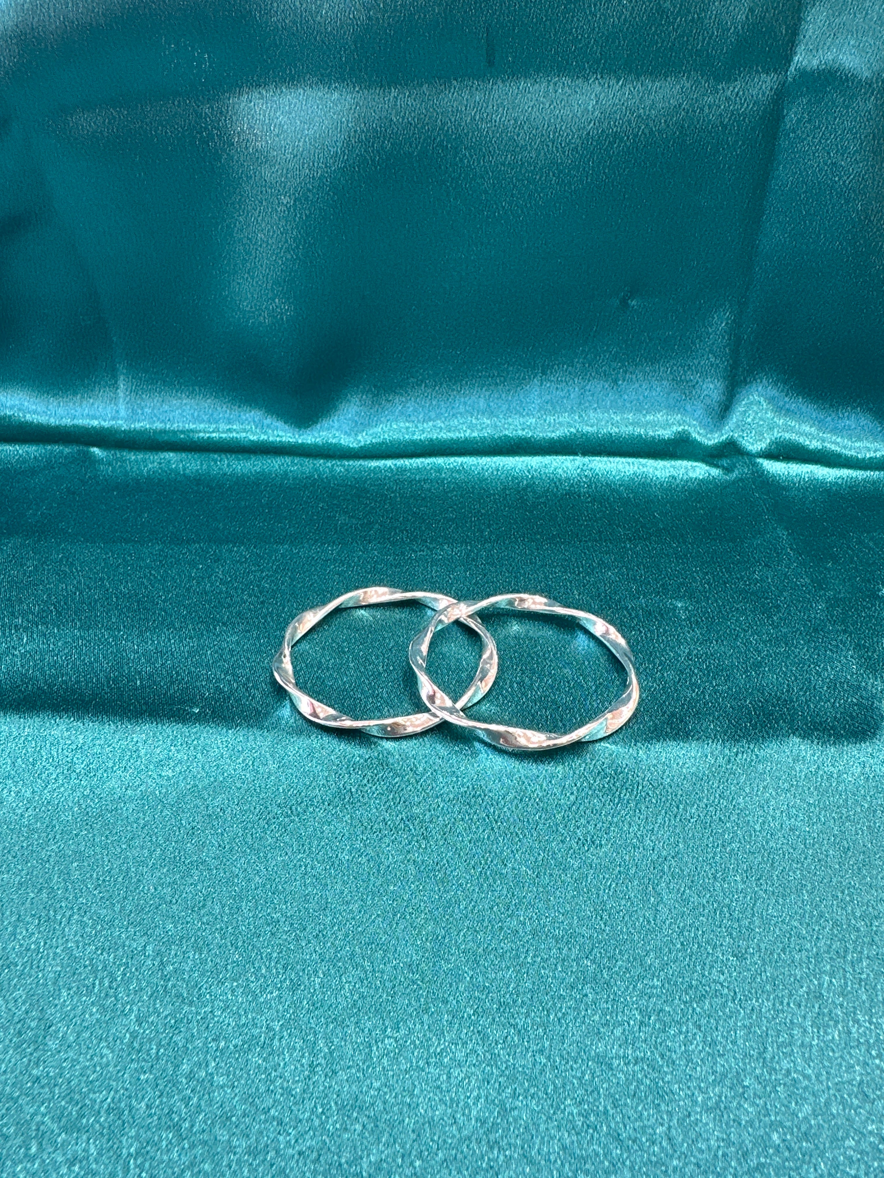 Fancy Silver baby bangles