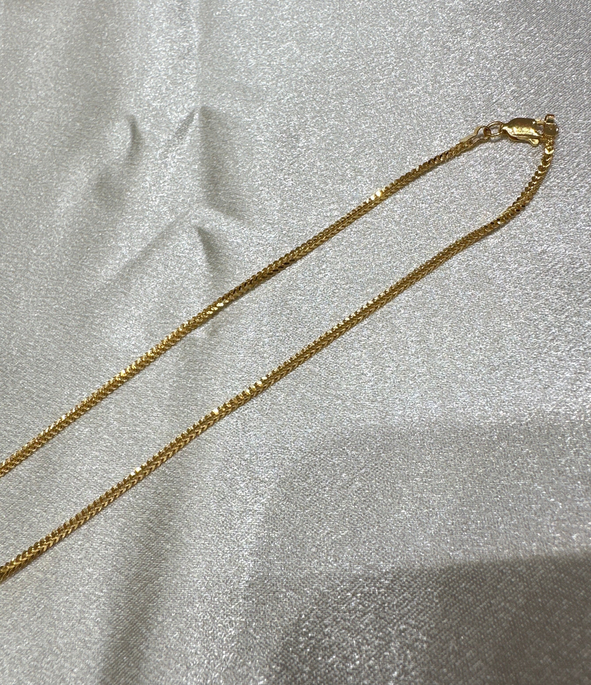 22K Gold Chain (Box Foxtail Design)