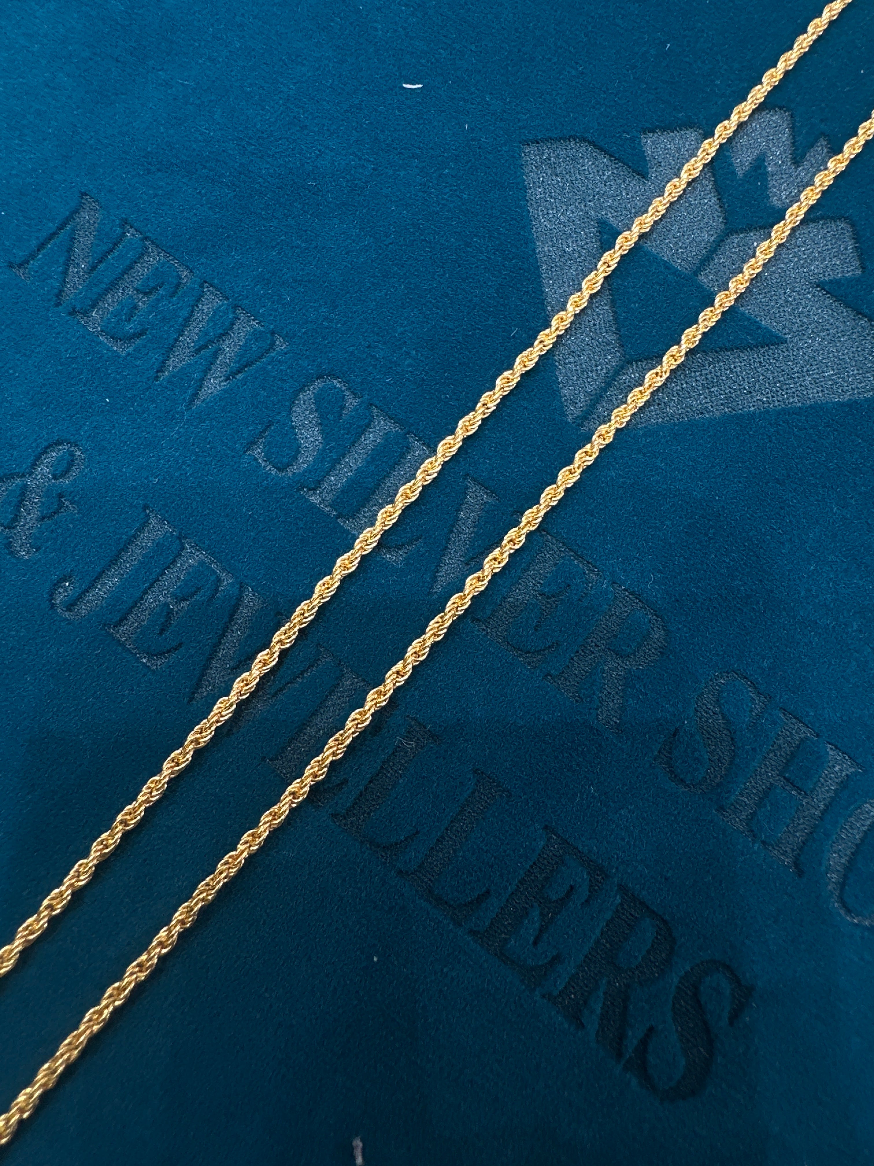 22K Simple Rope Gold Chain