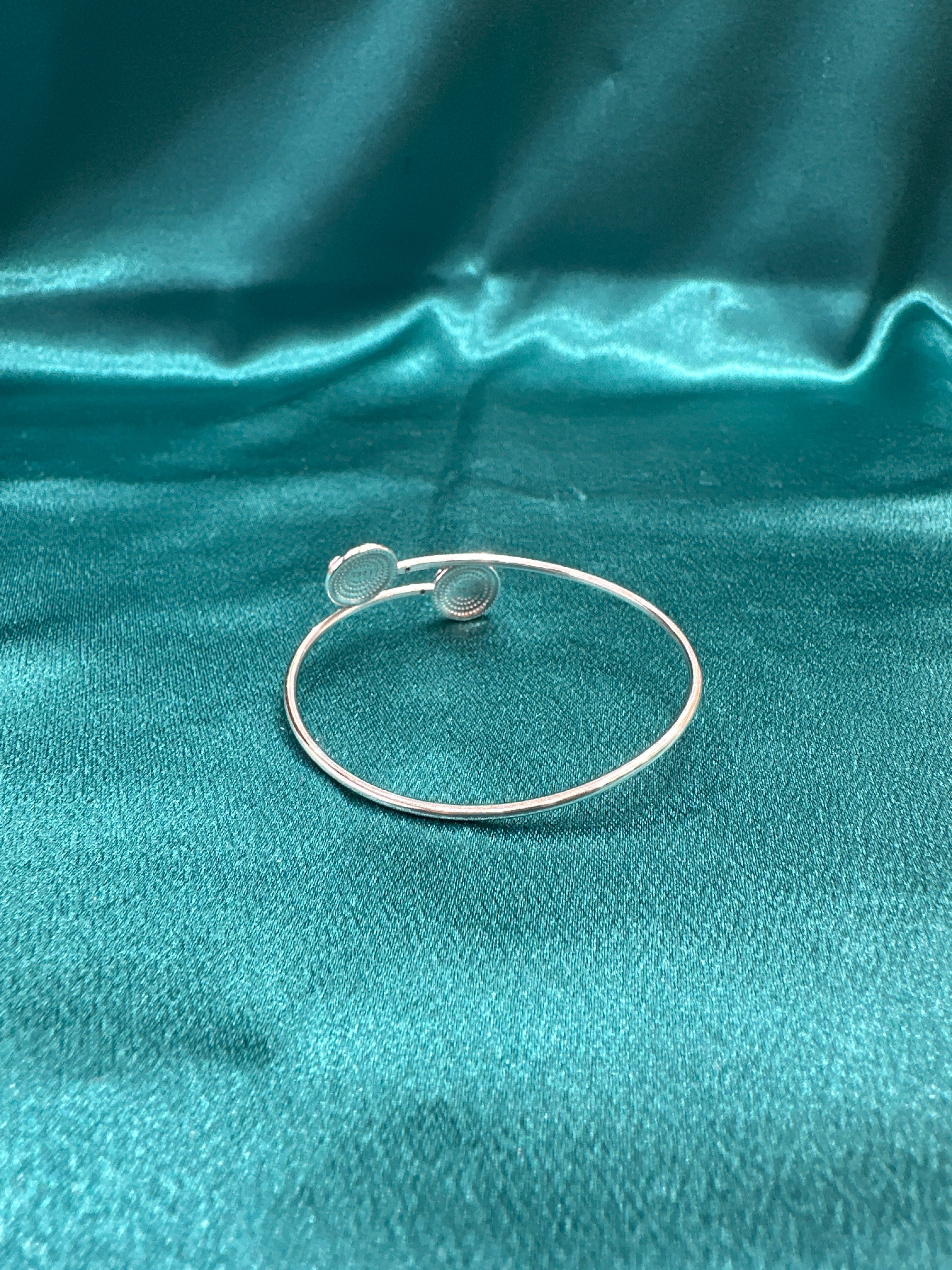 Fancy Silver baby bangles