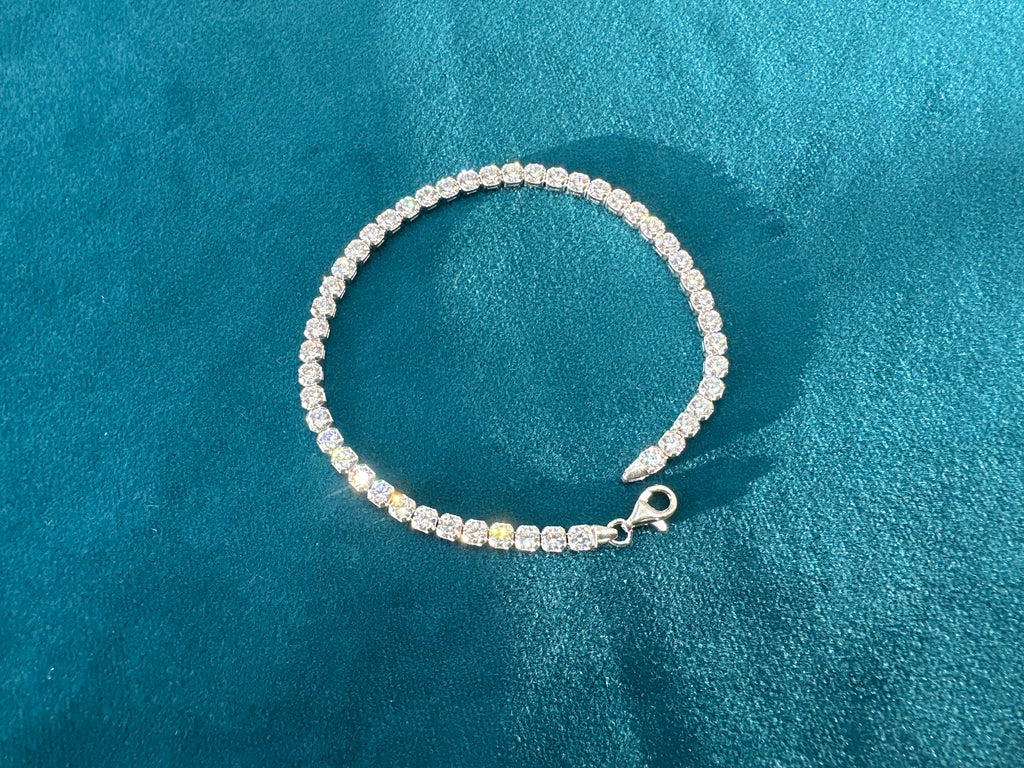 Women’s Fancy Silver 925 Tennis Bracelet