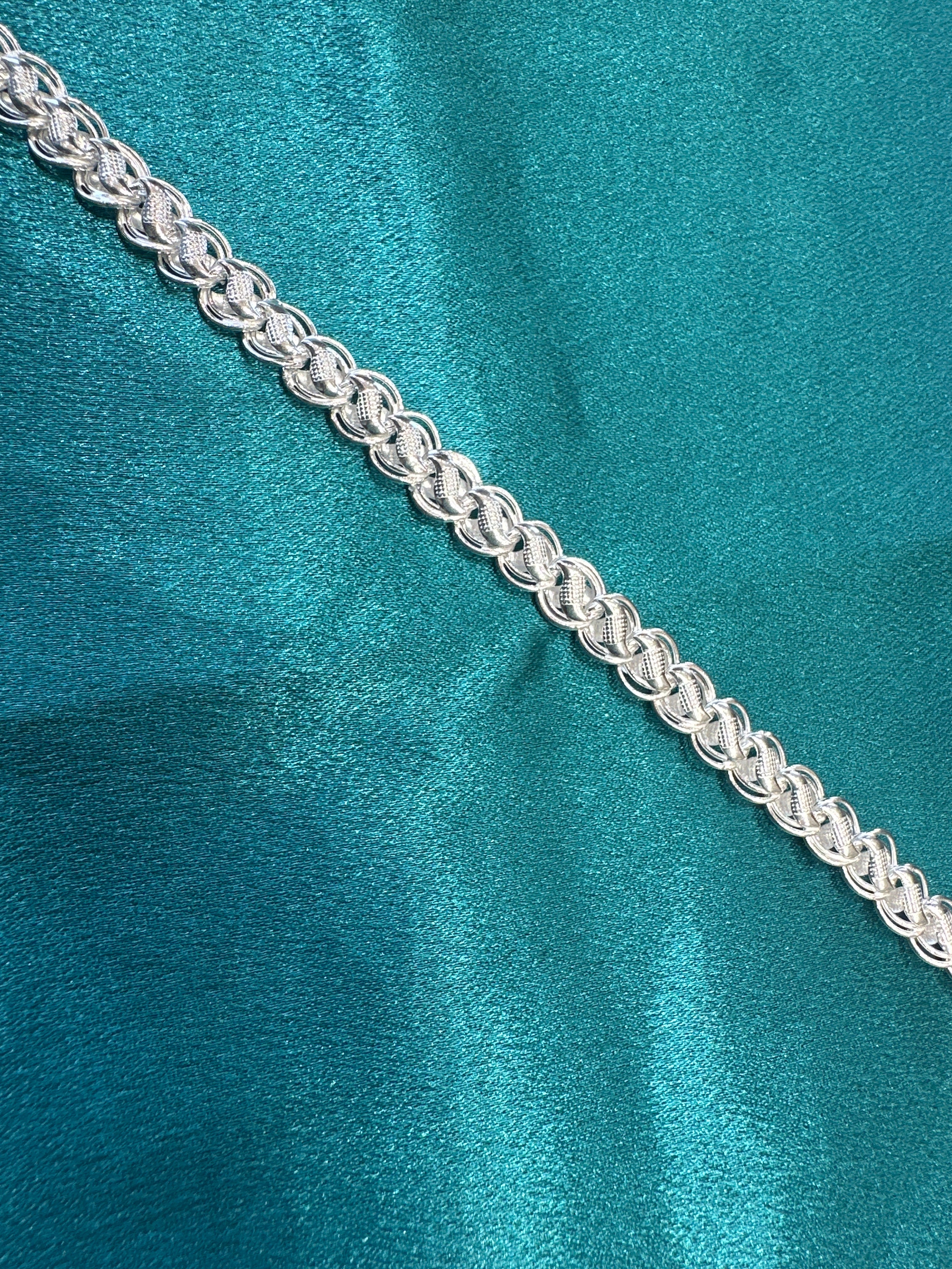 Men’s Designer Silver Bracelet (8mm)