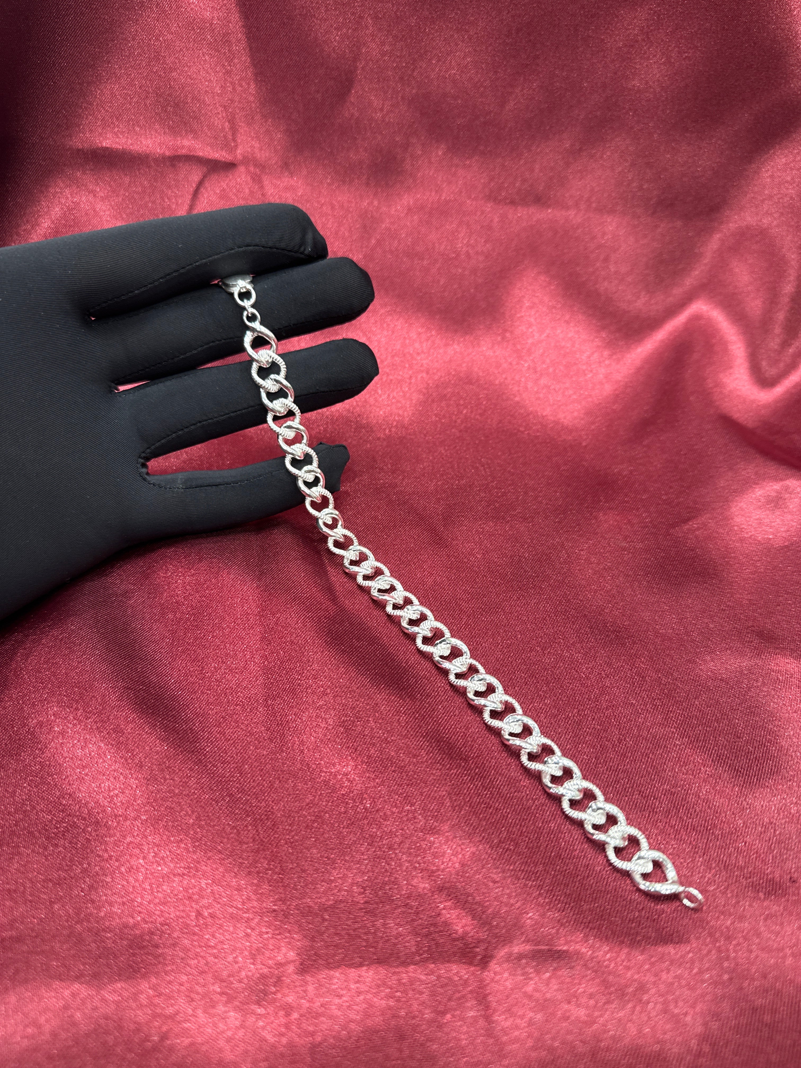 Men’s light weight Cuban link silver 925 bracelet (10mm)