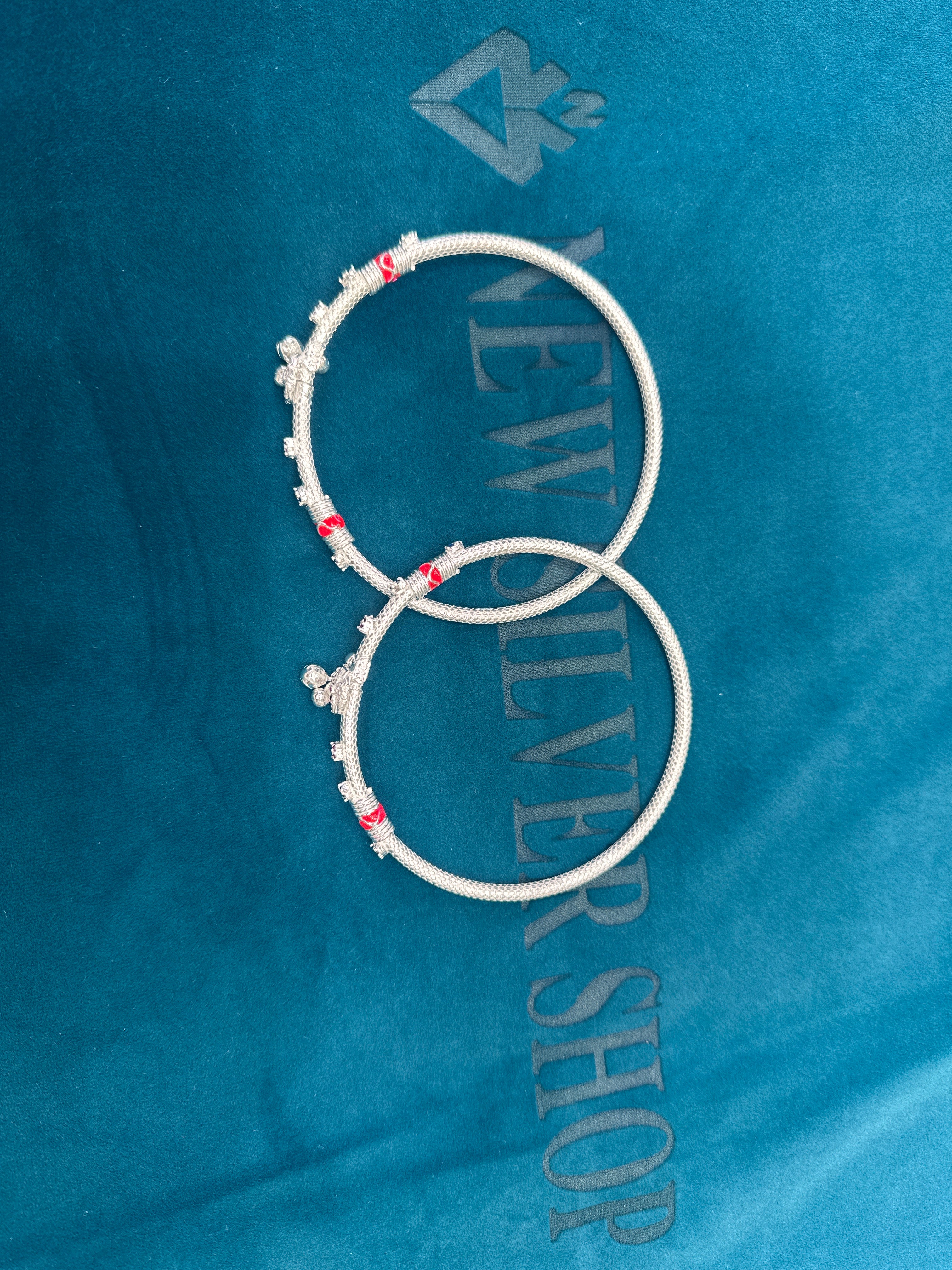 Women’s Fancy/Traditional Silver kada Anklet