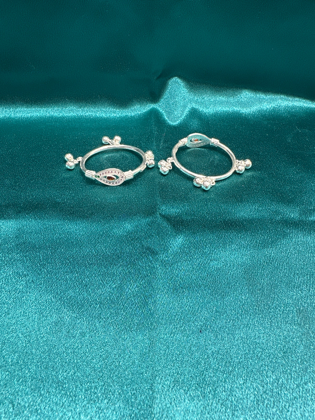 Fancy Silver baby bangles