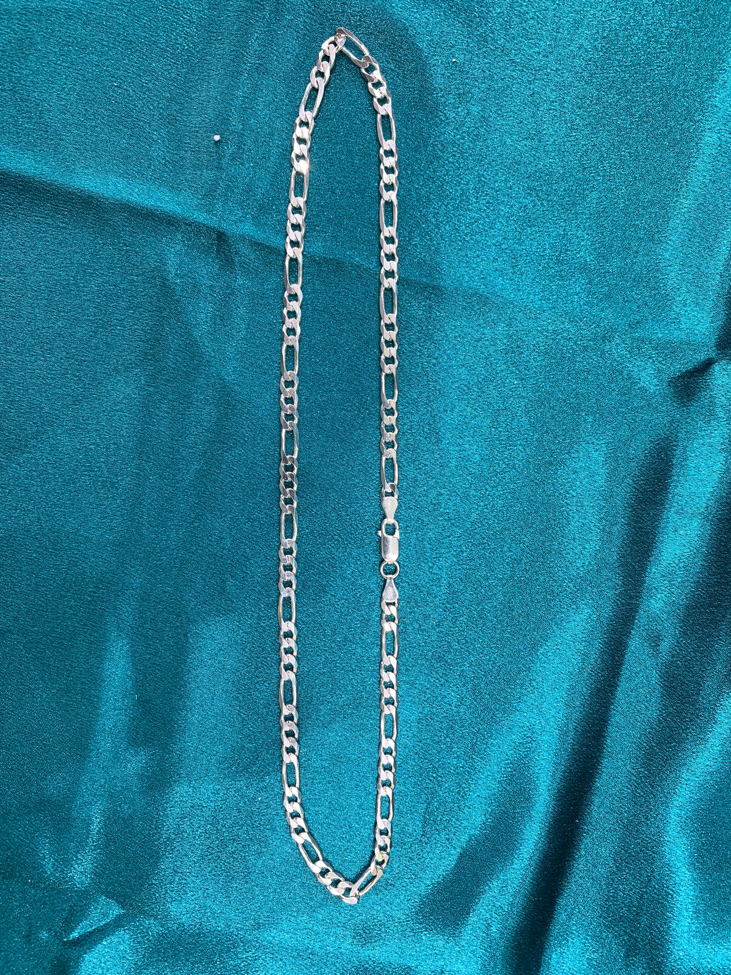 3.5 mm Figaro silver chain