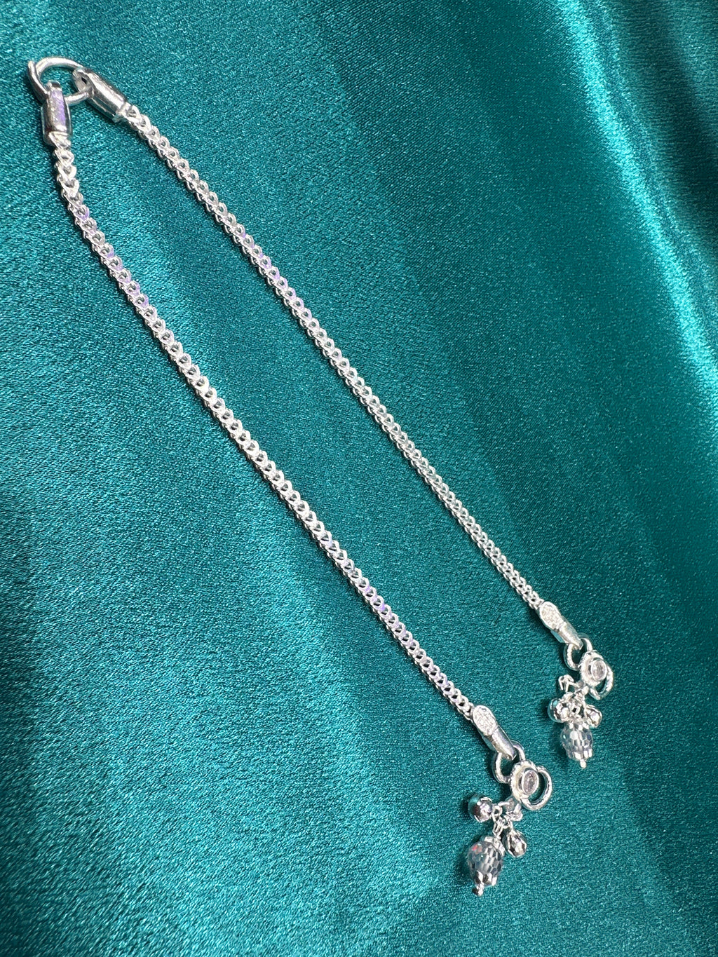 Fancy Silver baby anklet(Size: 2-3 year old)